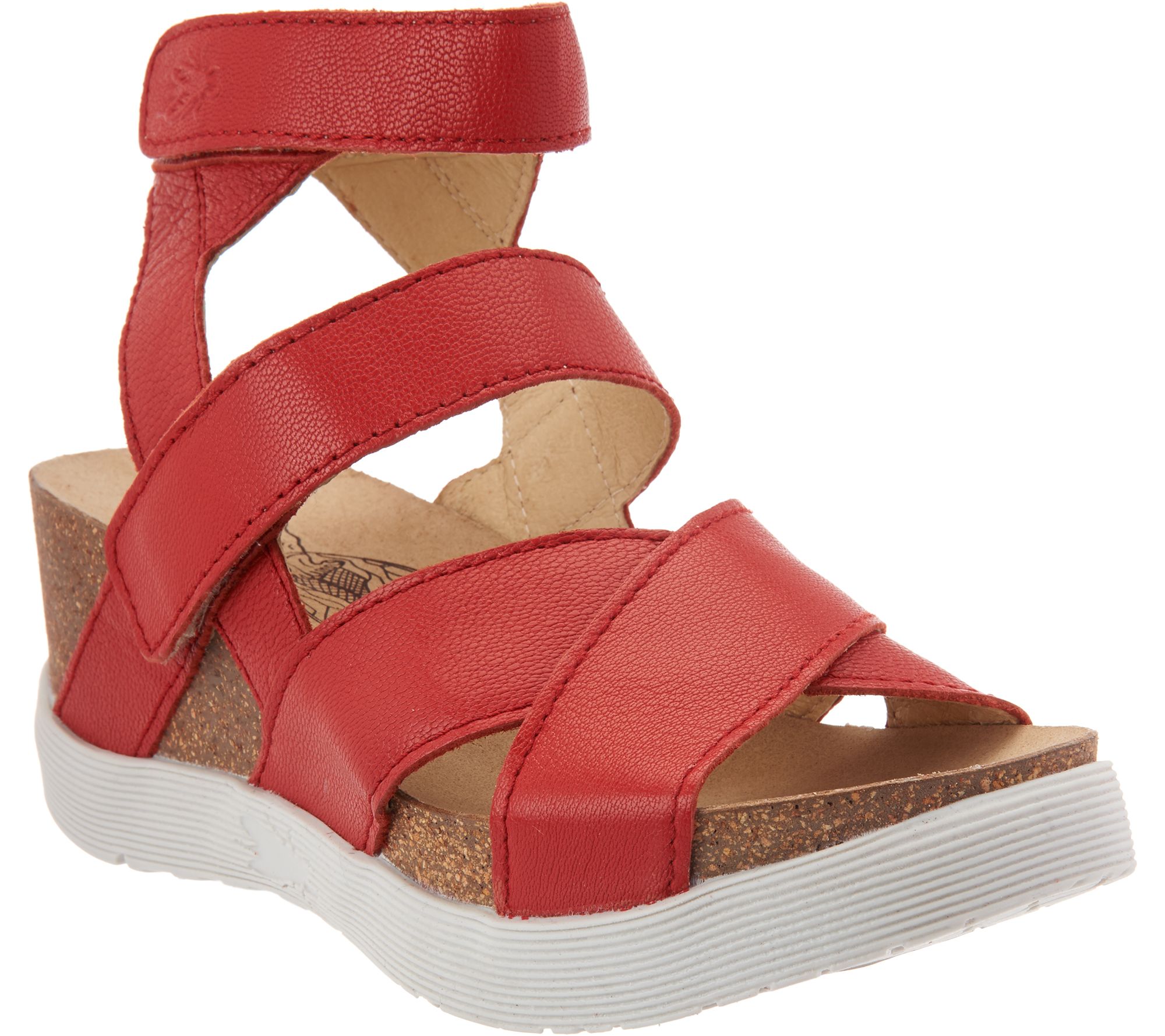 FLY London Leather Strappy Sandals - Wege - Page 1 — QVC.com