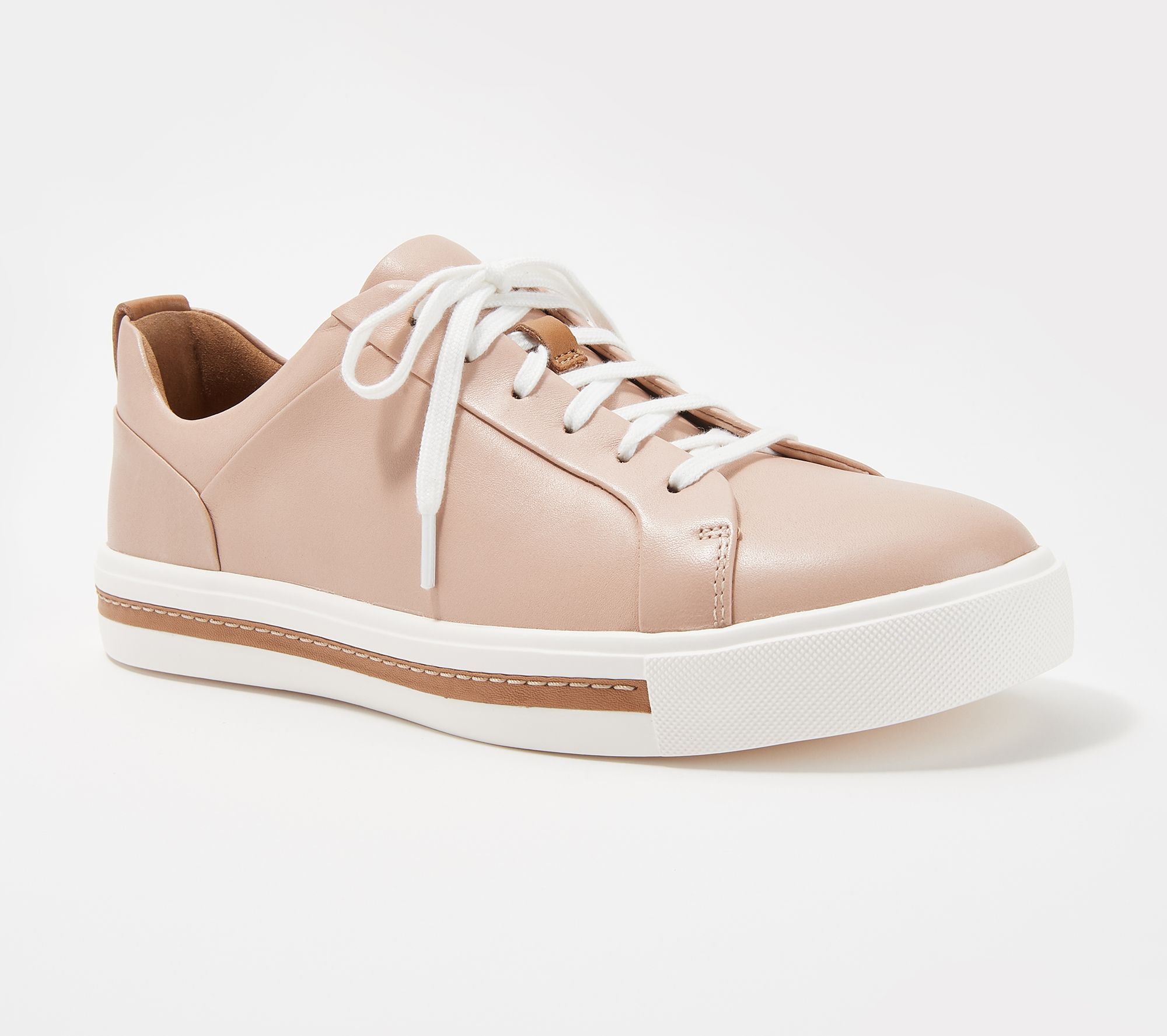 clarks leather sneakers