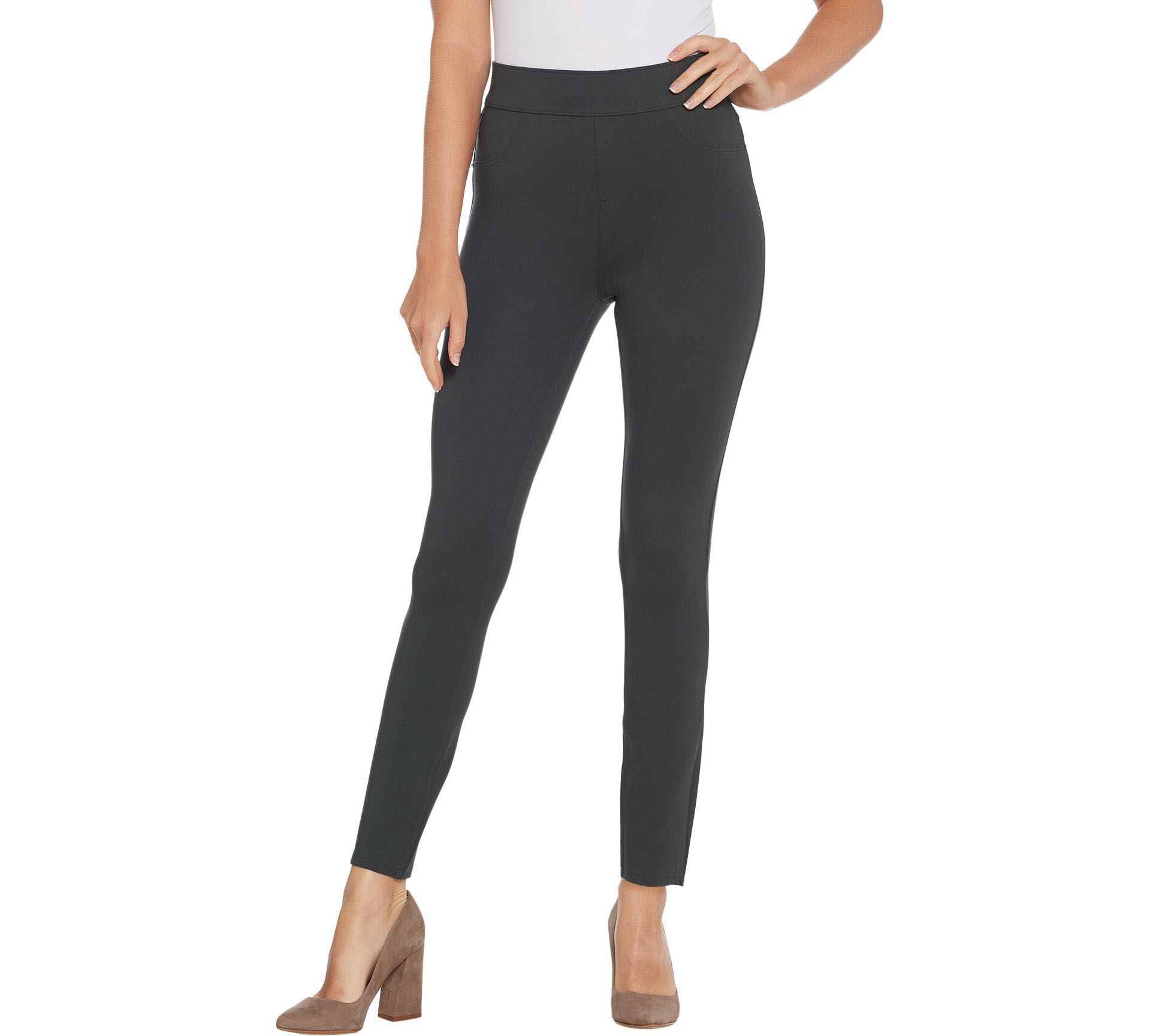 As Is Spanx Ponte Ankle- Length Leggings -Tall 