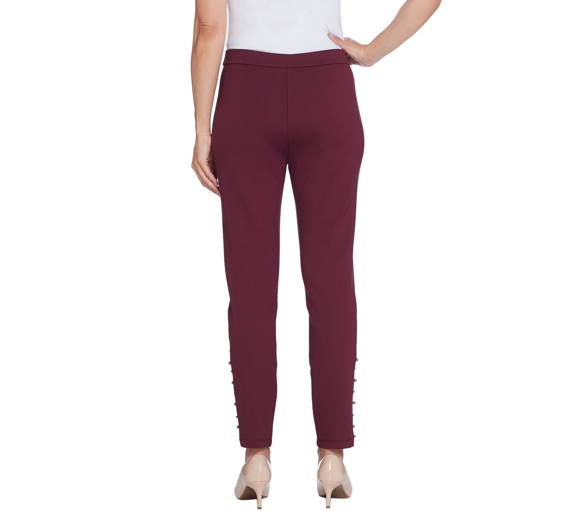 qvc susan graver ponte knit pants