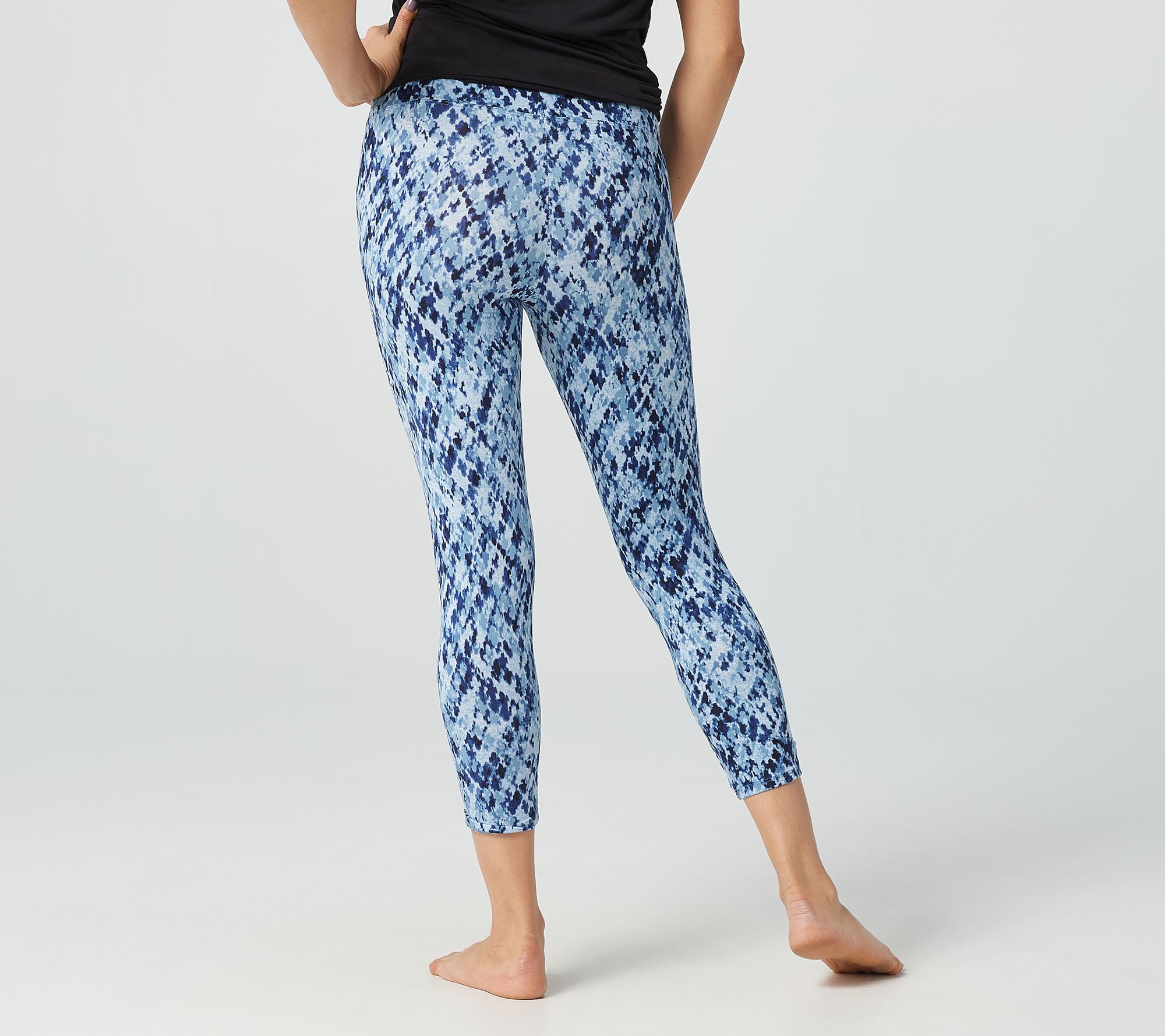 Cuddl Duds Flexwear Cropped Pants with Side Cinch - QVC UK
