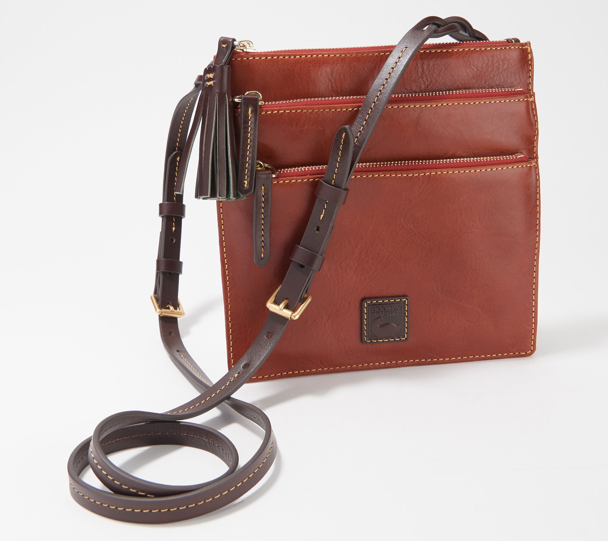 Dooney & Bourke Triple Zip Pebble Grain Crossbody