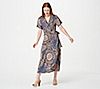 Bishop + Young Woven Paisley Patchwork Wrap Dress