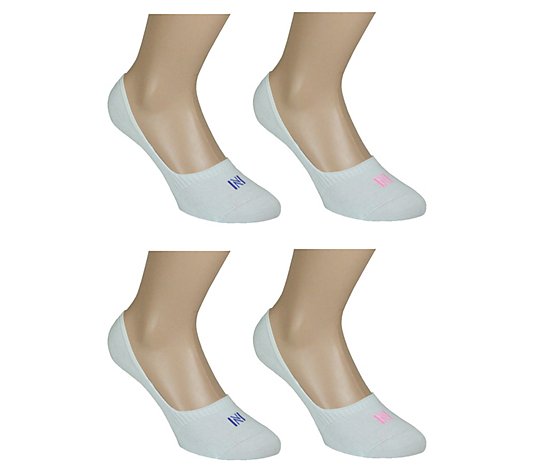 Norfolk Set of 4 Invisible Ladies' Liner Sockswith Heel Grips