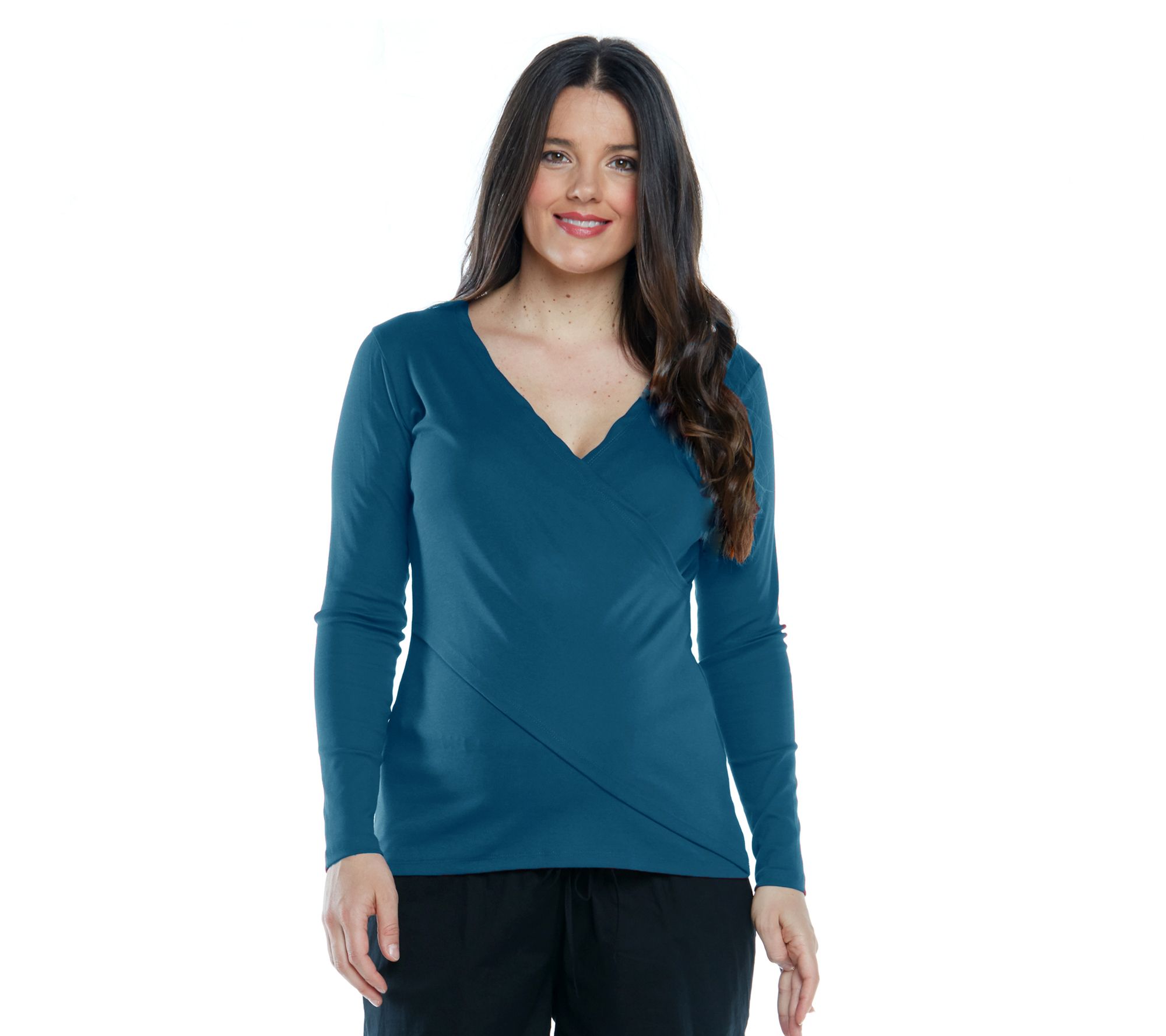 Blooming Women Maternity Long-Sleeve Cross-OverTop