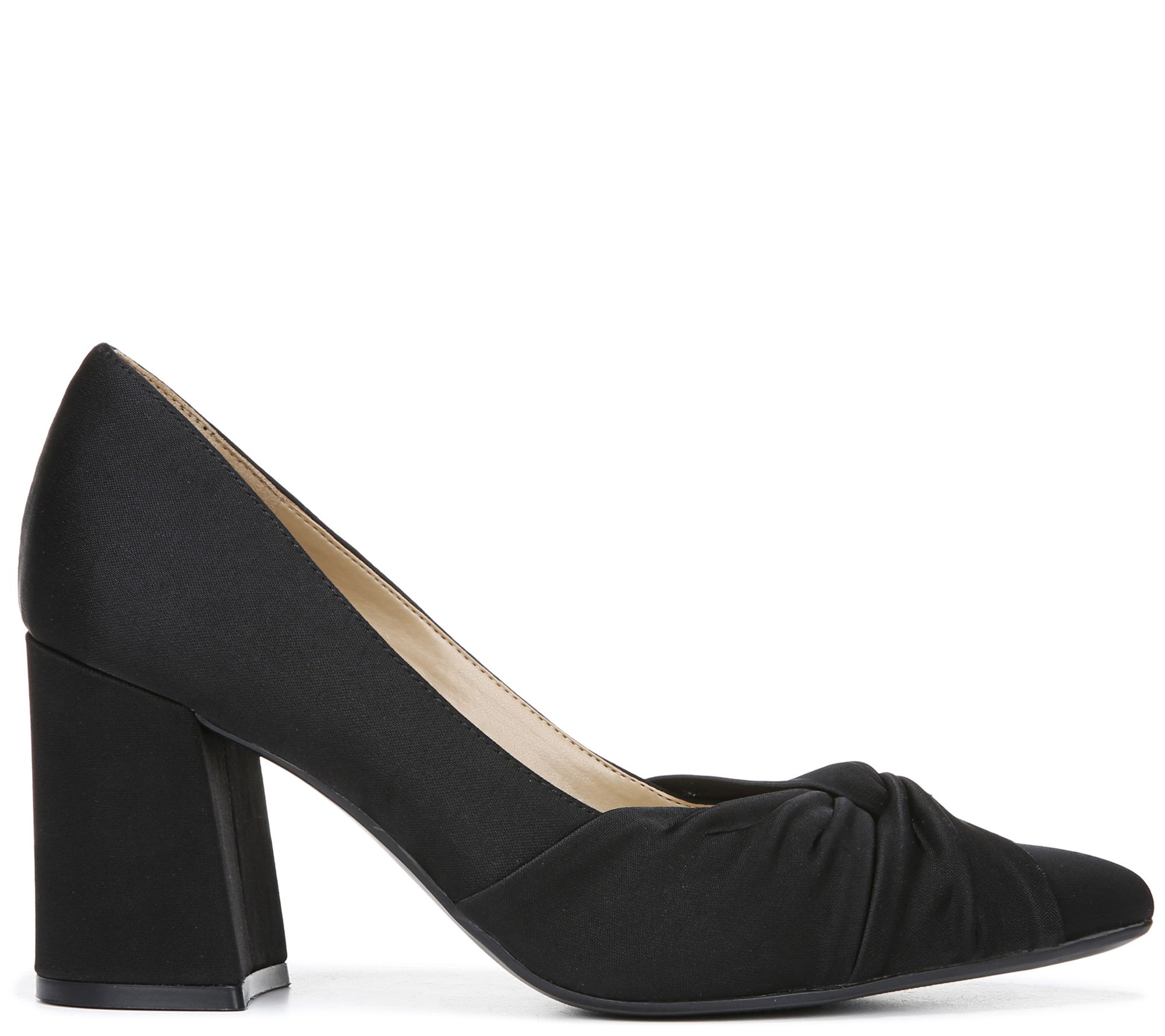 Naturalizer Block Heel RuchedToe Pumps Helena