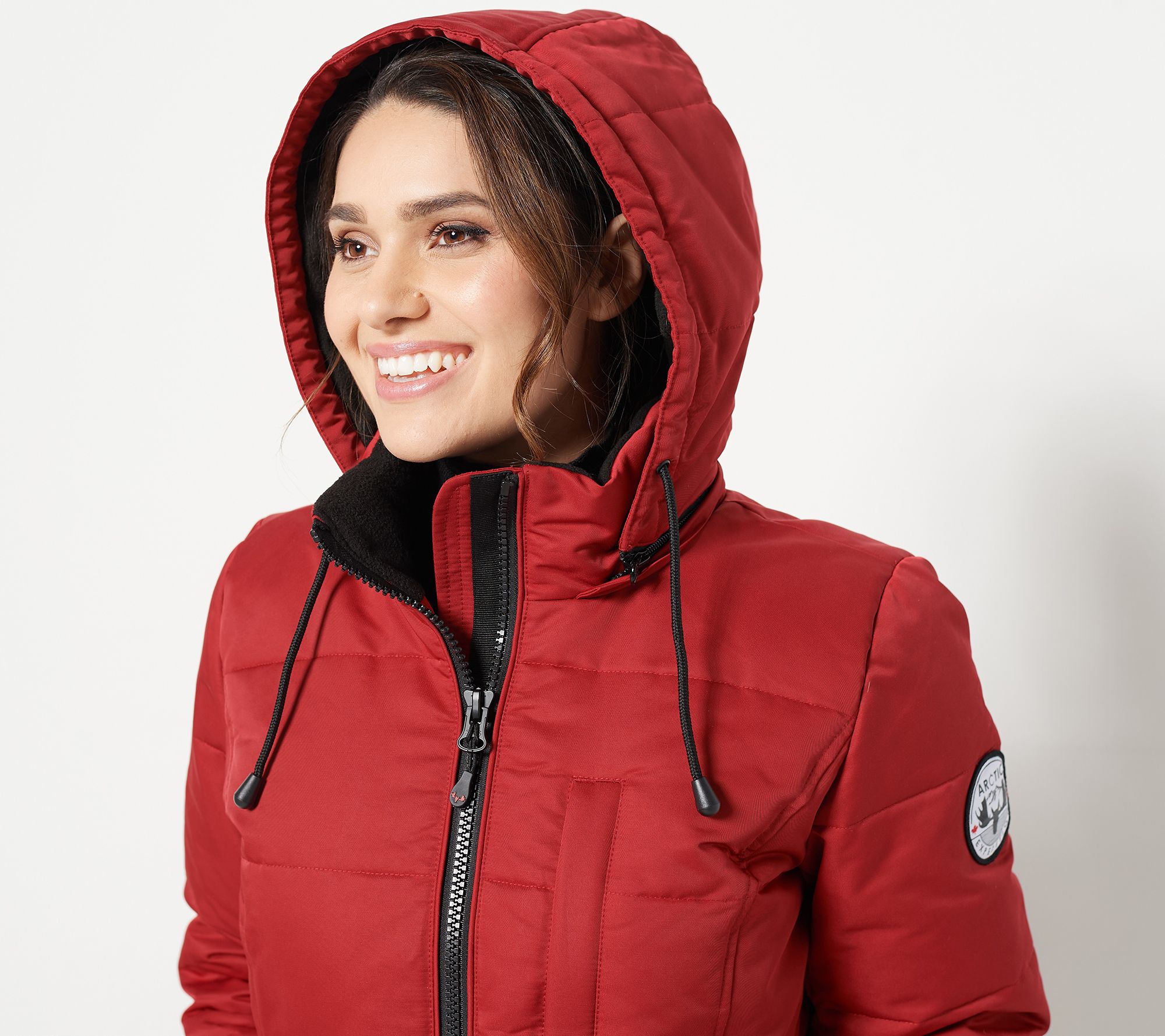 Arctic Expedition Horizontal Quilted Down Coat 