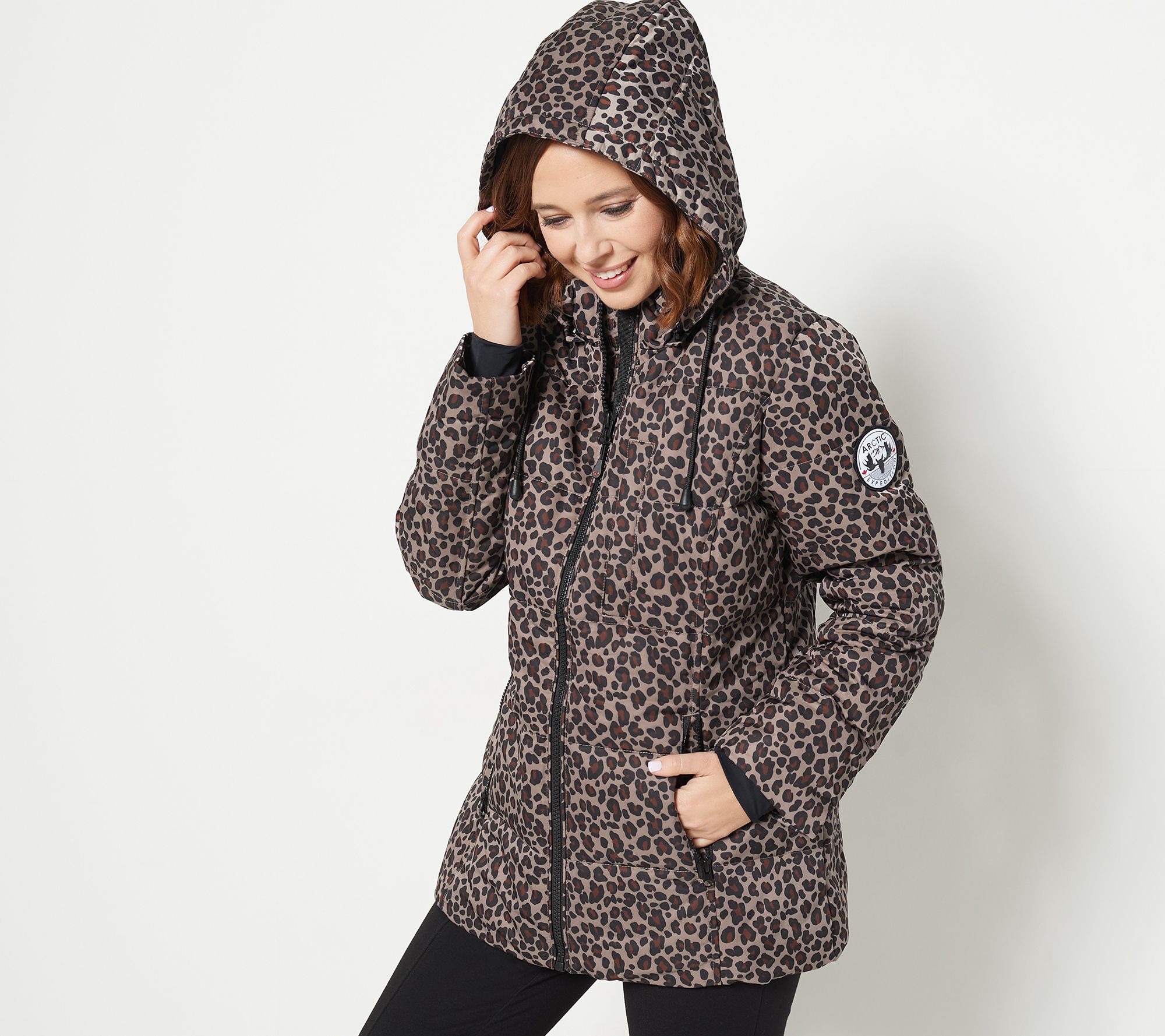 Arctic Expedition Horizontal Quilted Down Coat QVC