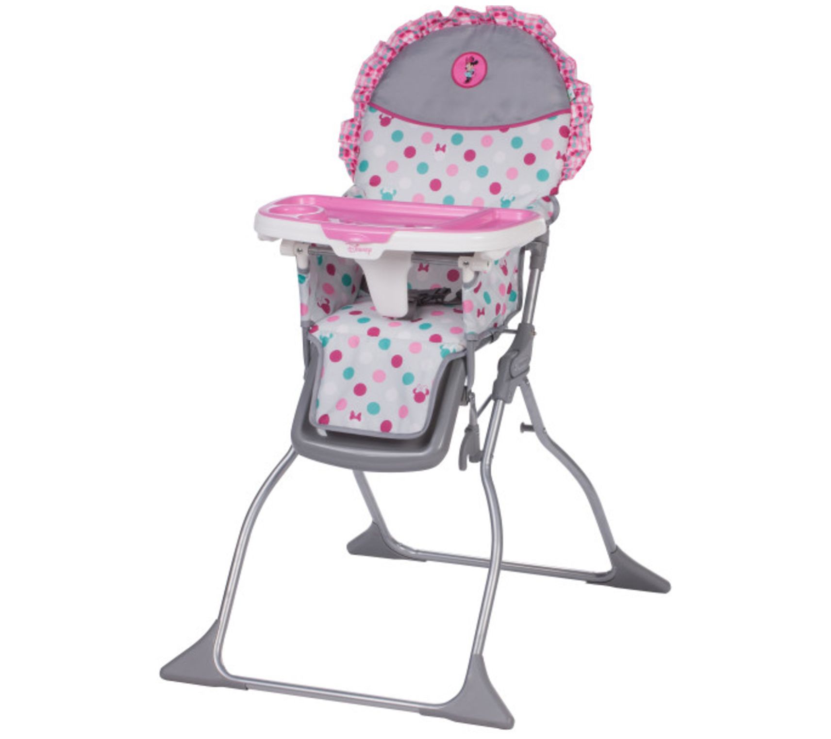 Disney Baby Simple Fold Plus High Chair Minnie Dot Fun QVC