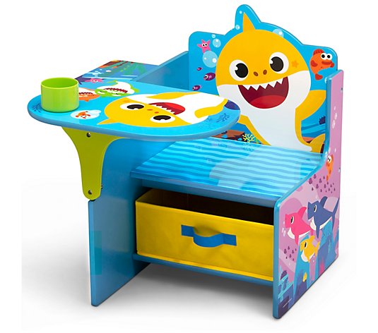 Delta Children Baby Shark Chair Desk with Storae Bin