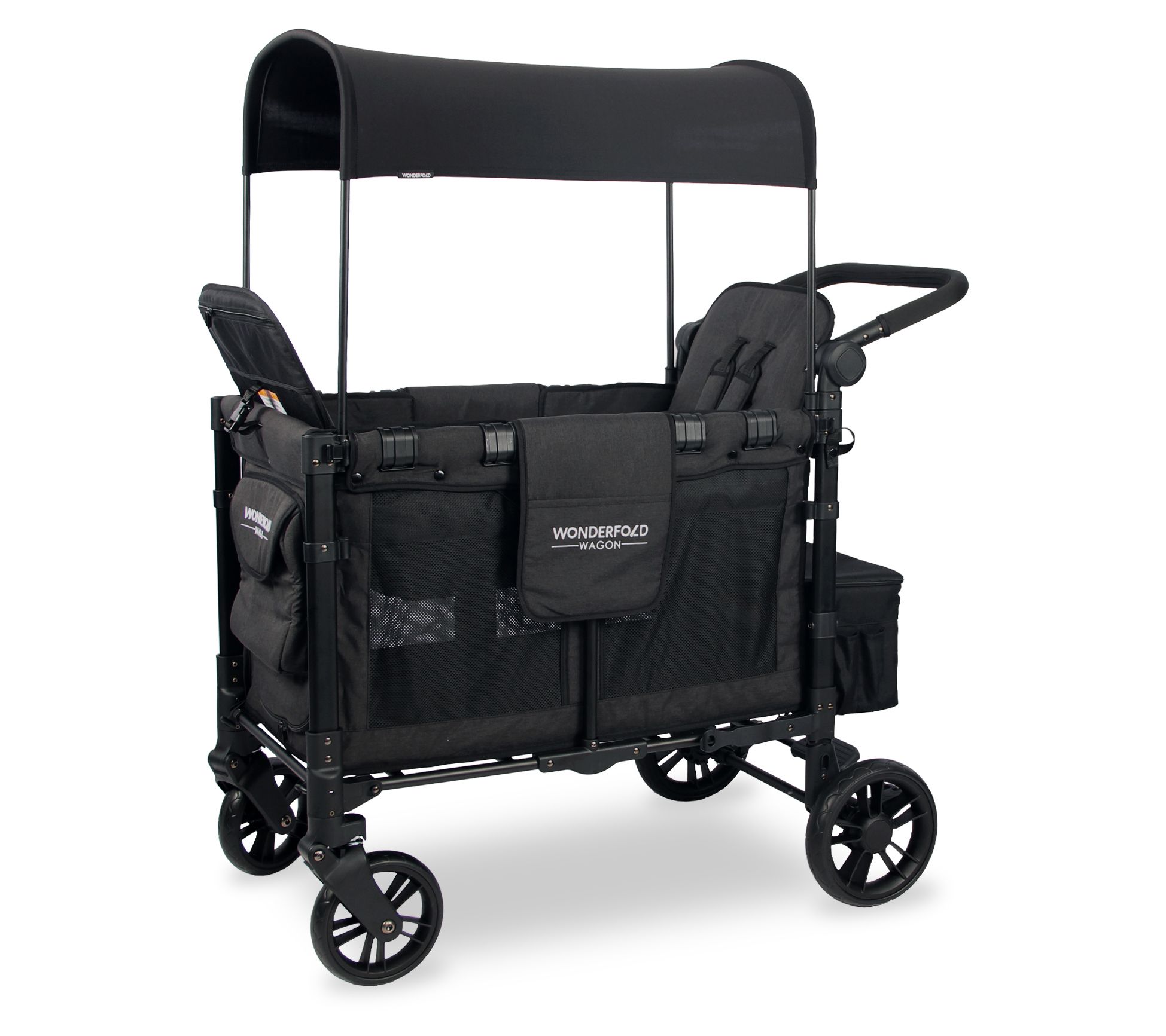 Wonderfold Wagon W2 Elite Double Stroller withRaised Seats