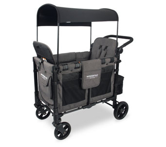 Wonderfold Wagon W2 Elite Double Stroller withRaised Seats