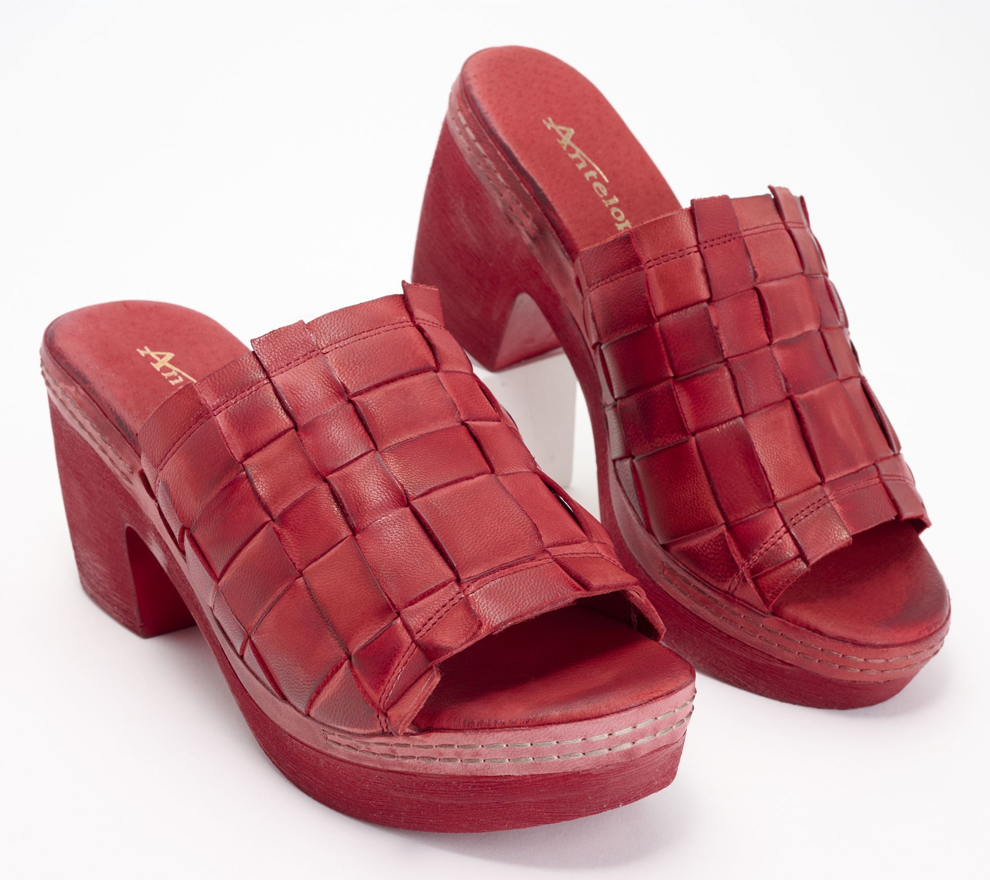 Qvc on sale red sandals