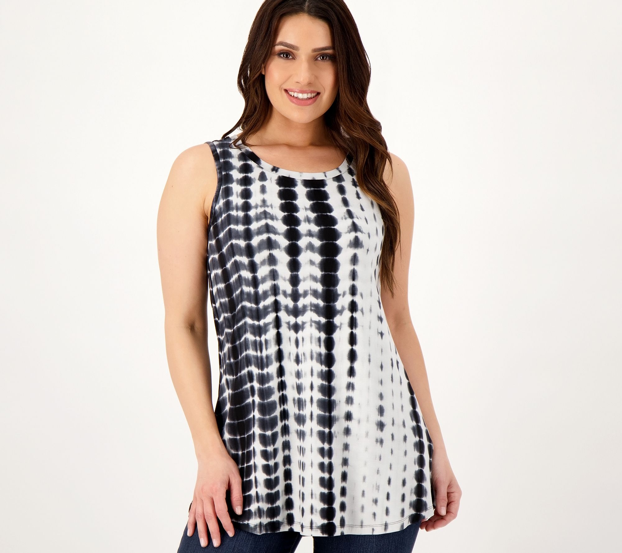 LOGO Layers by Lori Goldstein Hand Tie-Dye Tank Top