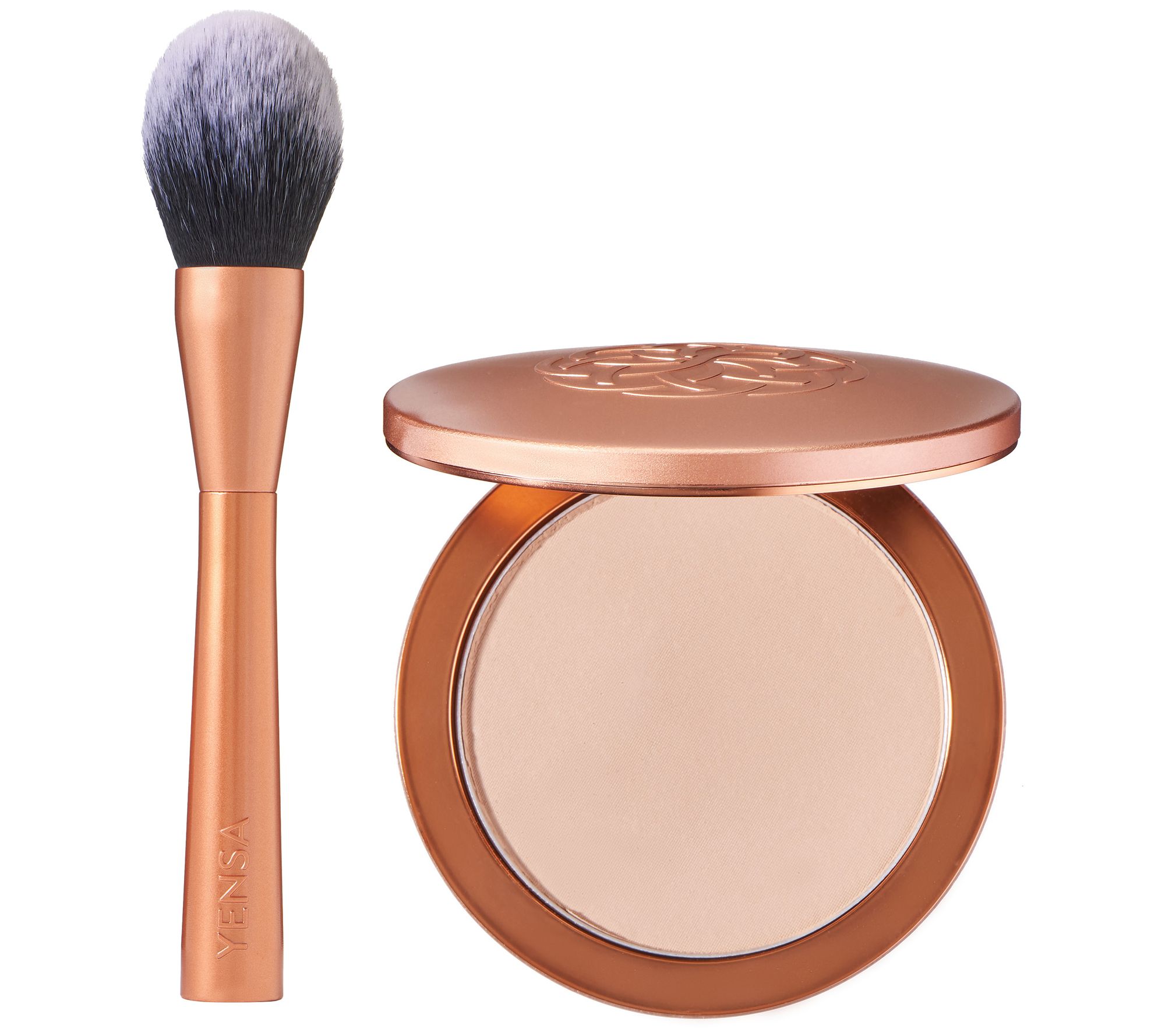 YENSA Beauty Serum Silk Powder Foundation with Brush