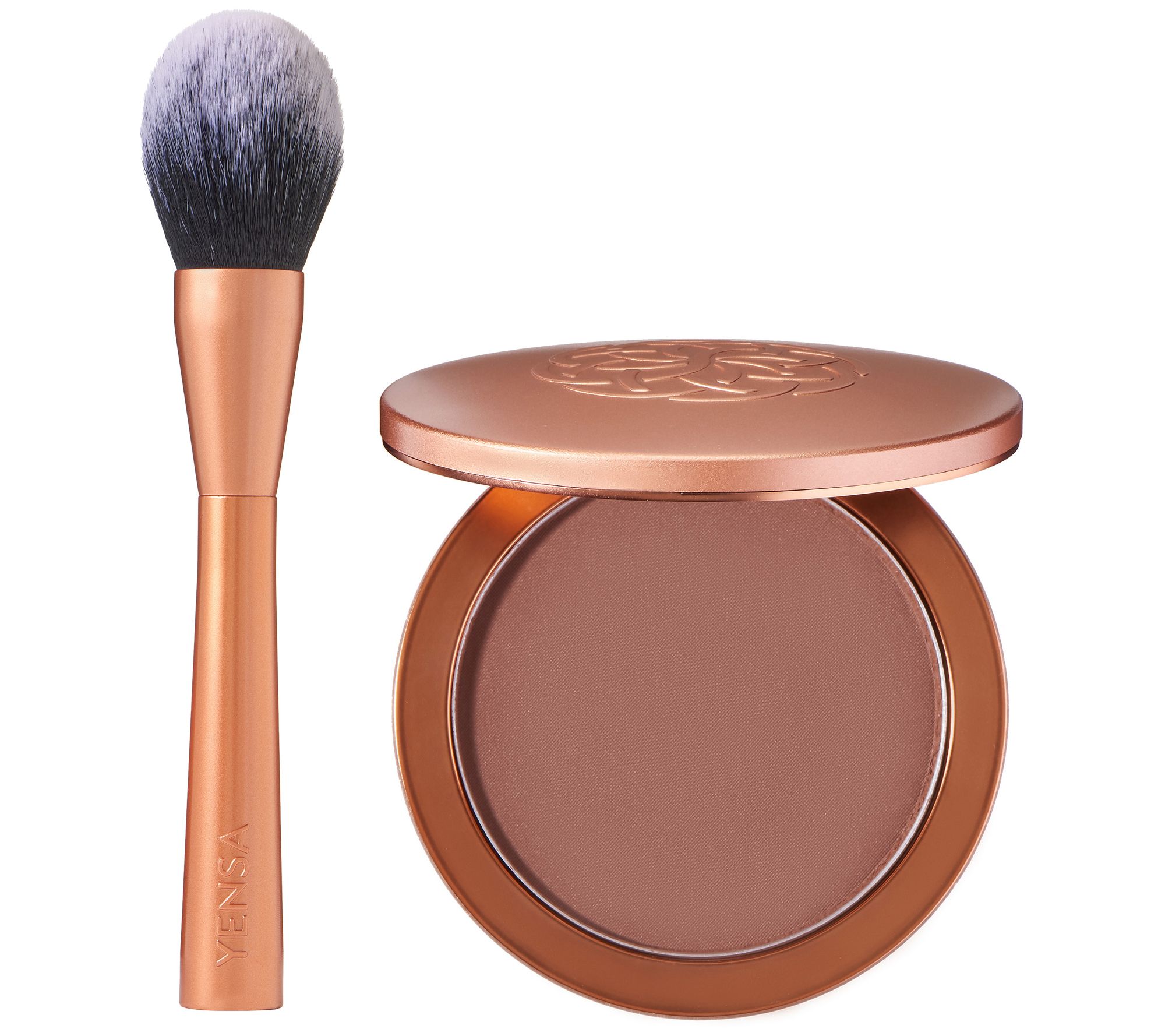 YENSA Beauty Serum Silk Powder Foundation with Brush