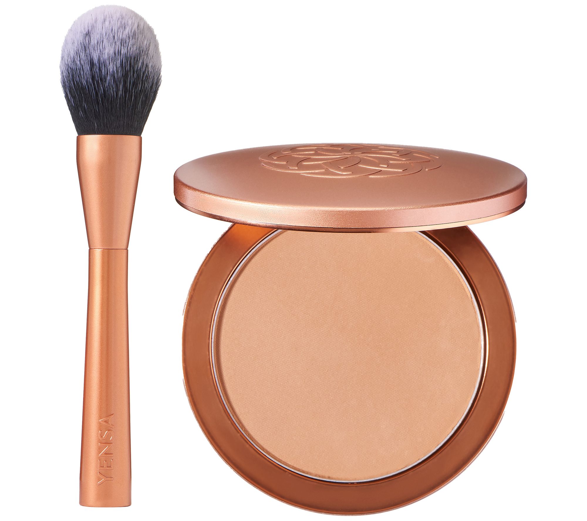 YENSA Beauty Serum Silk Powder Foundation with Brush