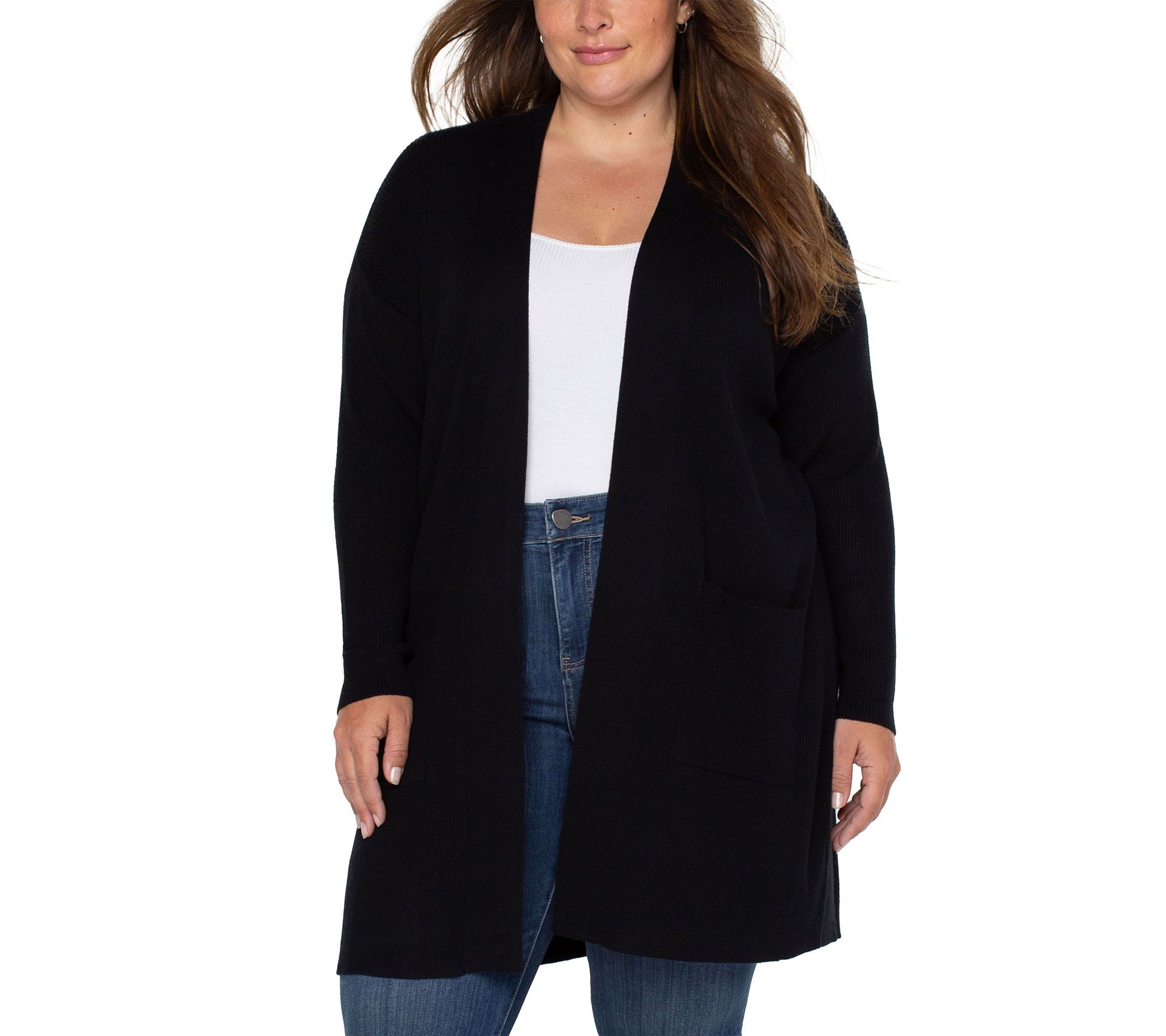 Liverpool Los Angeles Open-Front Cardigan - QVC.com