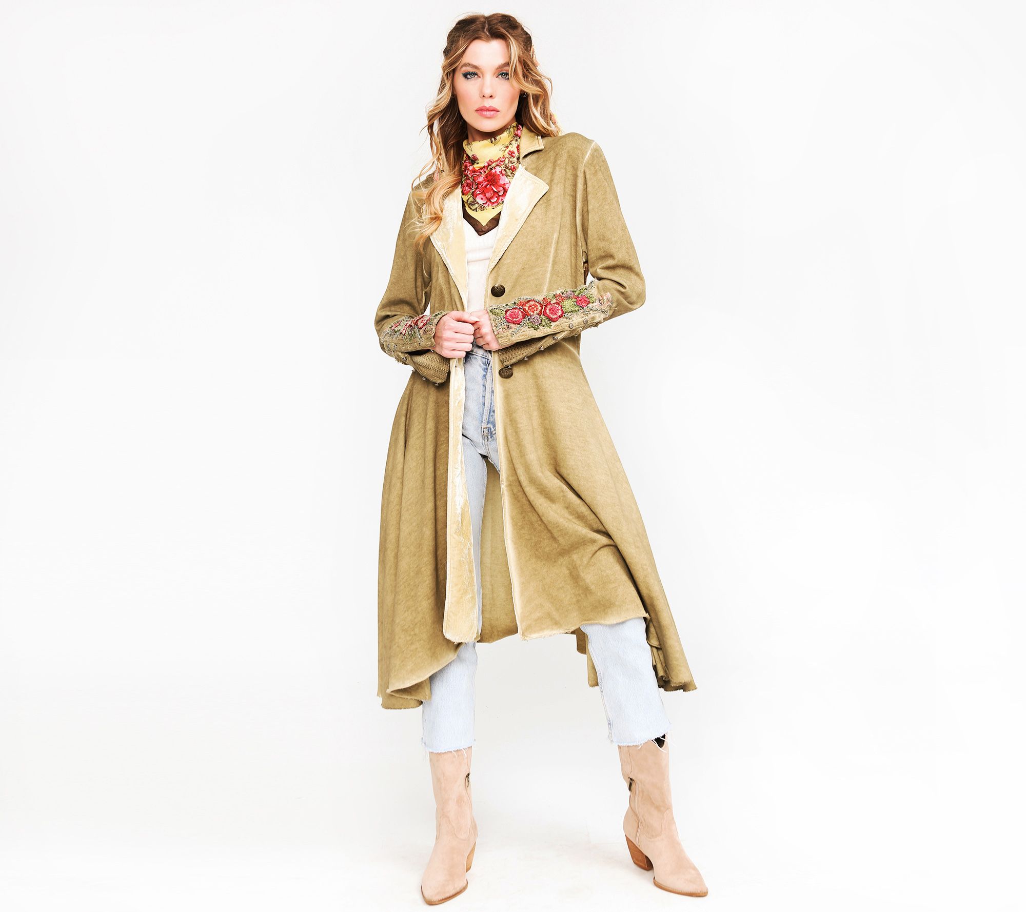 Aratta Bronze The Heart of Autumn Coat - QVC.com