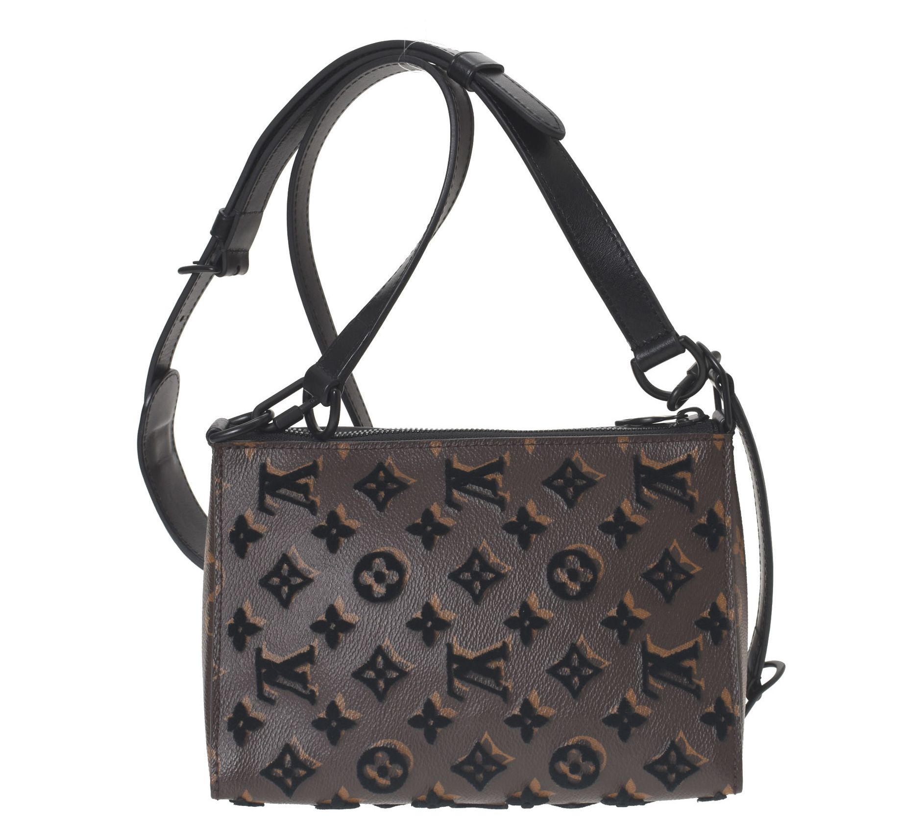 Louis Vuitton Tuffetage Monogram Canvas Triangle Messenger Bag