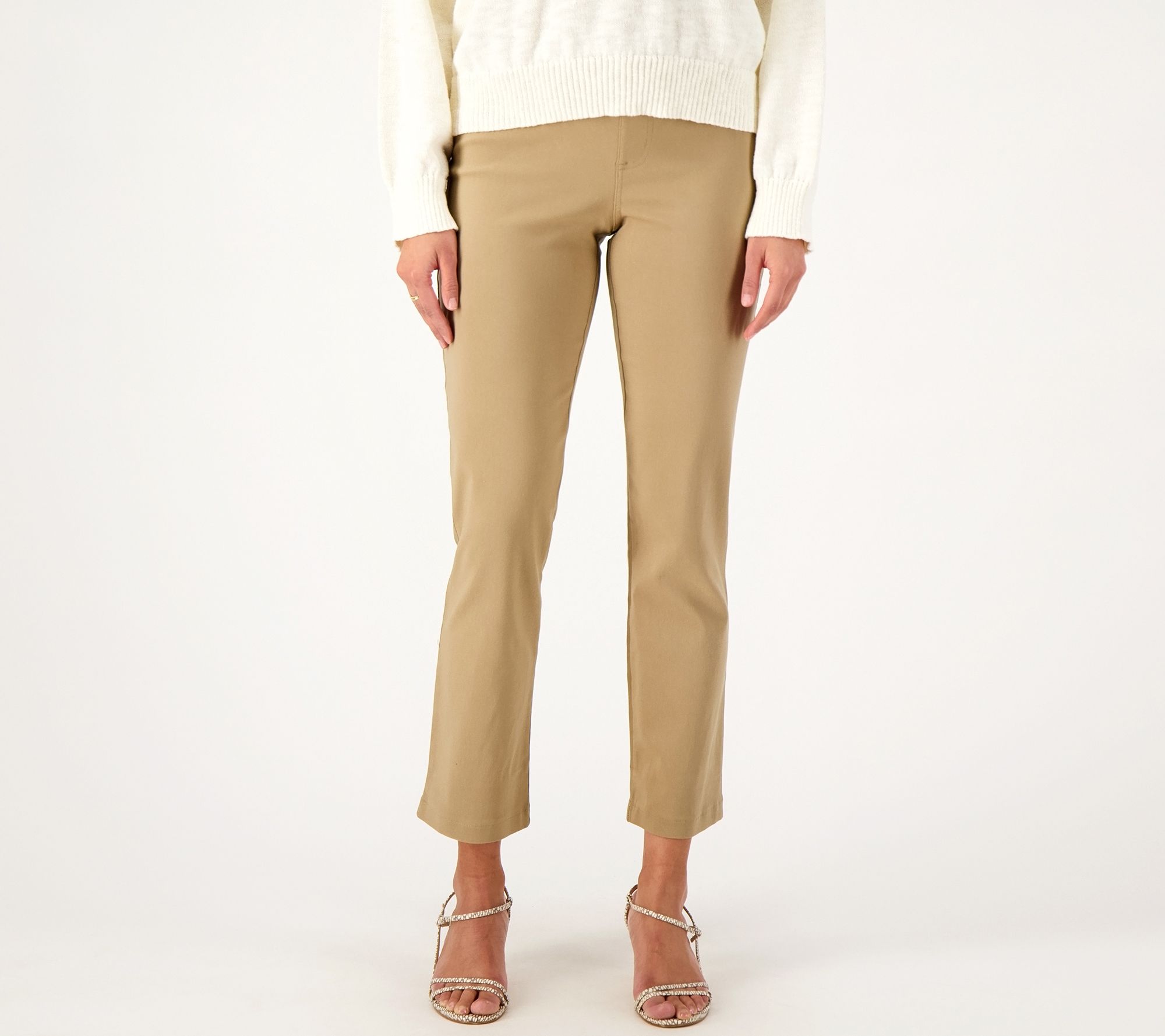 "As Is" LOGO by Lori Goldstein Regular AnyWEAR Stretch Ankle Pants