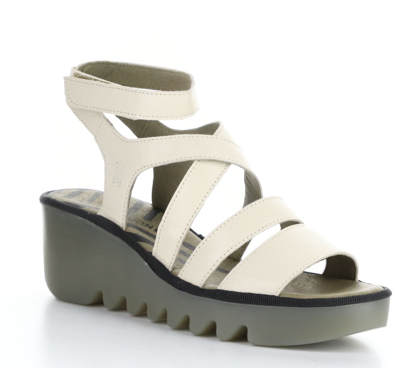 Fly London Leather Wedge Sandal - Bafy