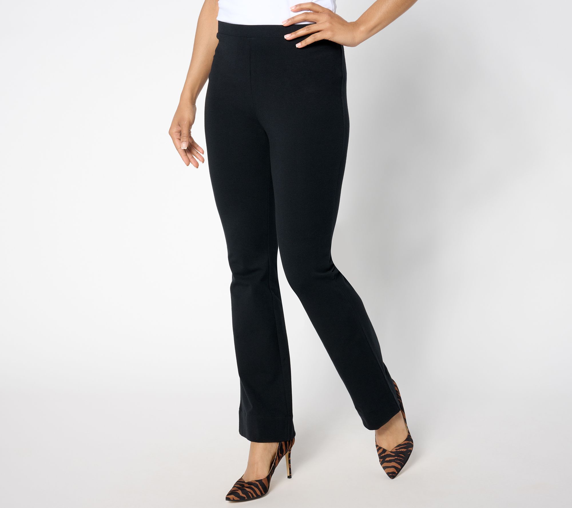 Women With Control Regular Knit Flare Pant
