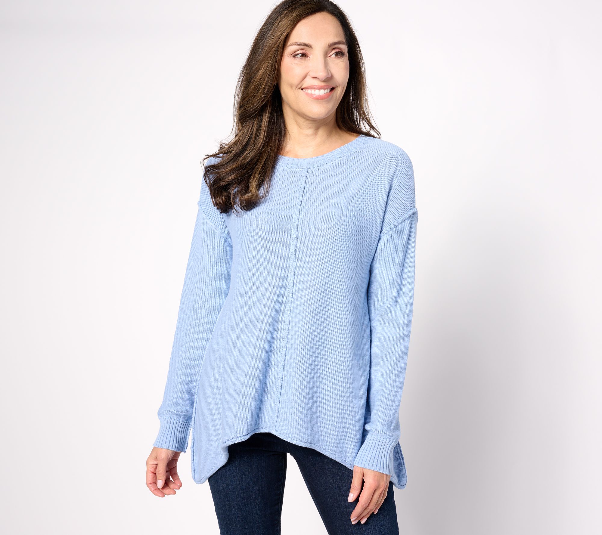 "As Is" Peace Love World Cotton Long Sleeve Sweater