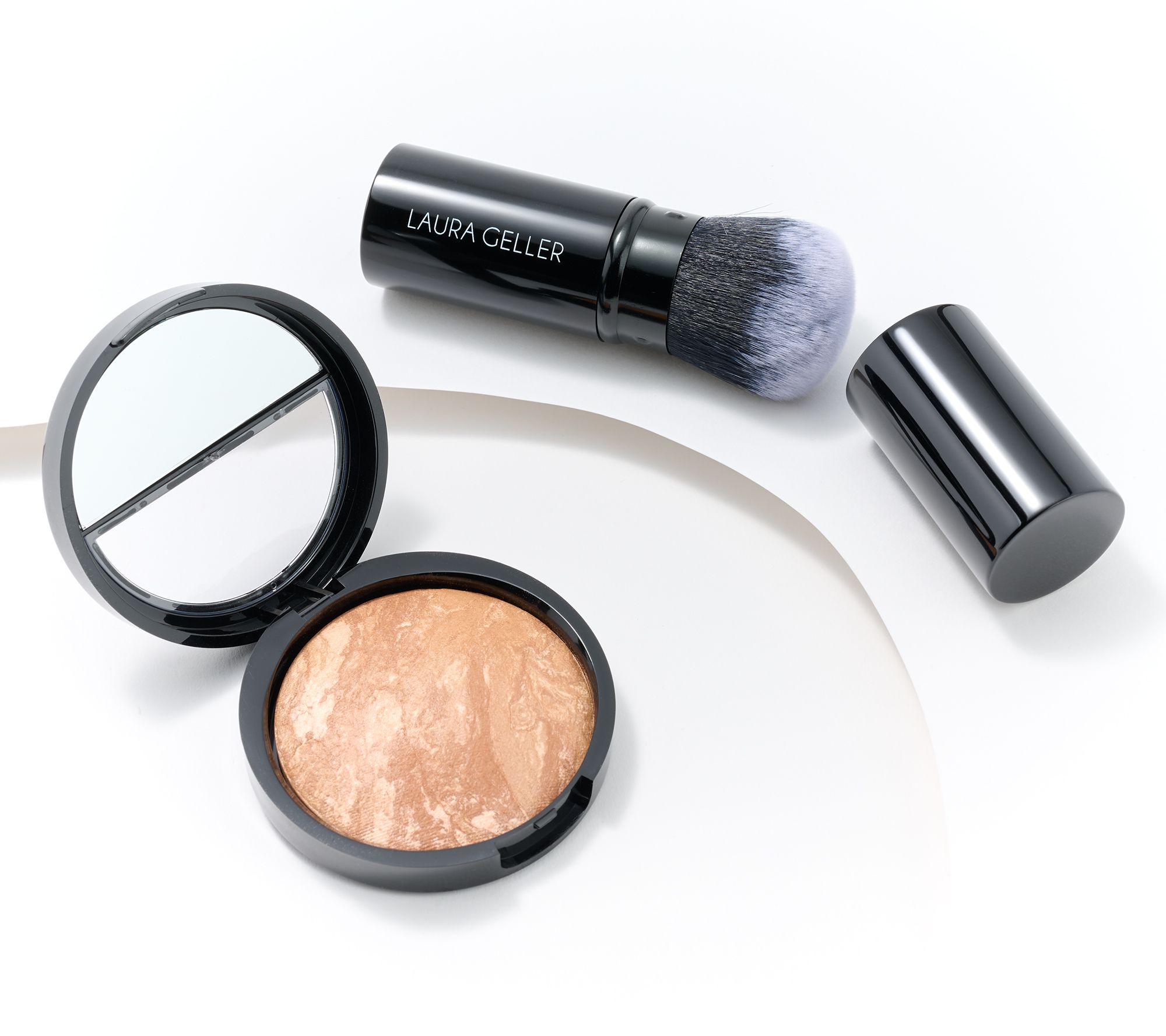 Laura Geller Baked Body Frosting with Kabuki Brush