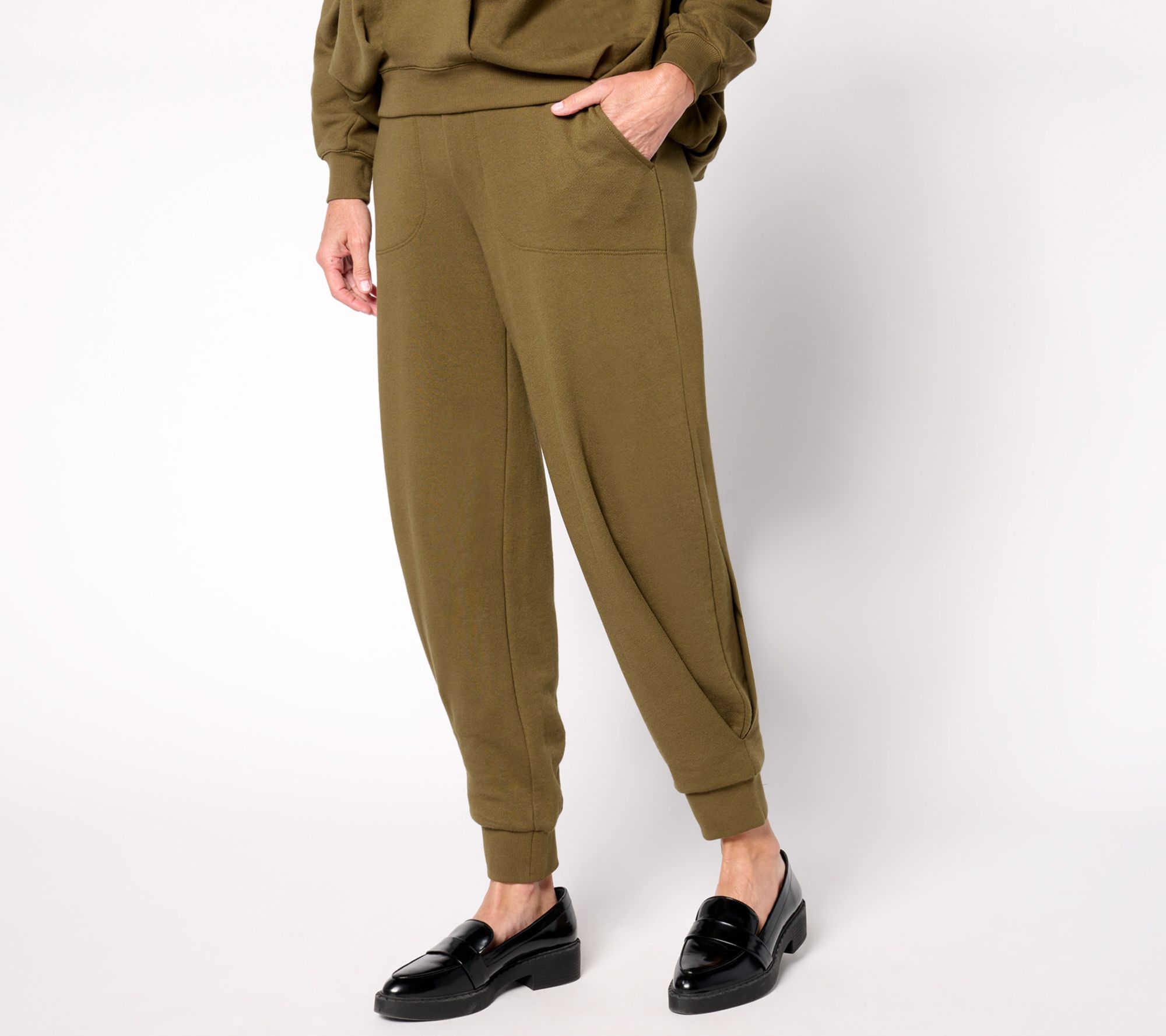 Carla Rockmore Collection Petite Sculpted Leg Sweatpant