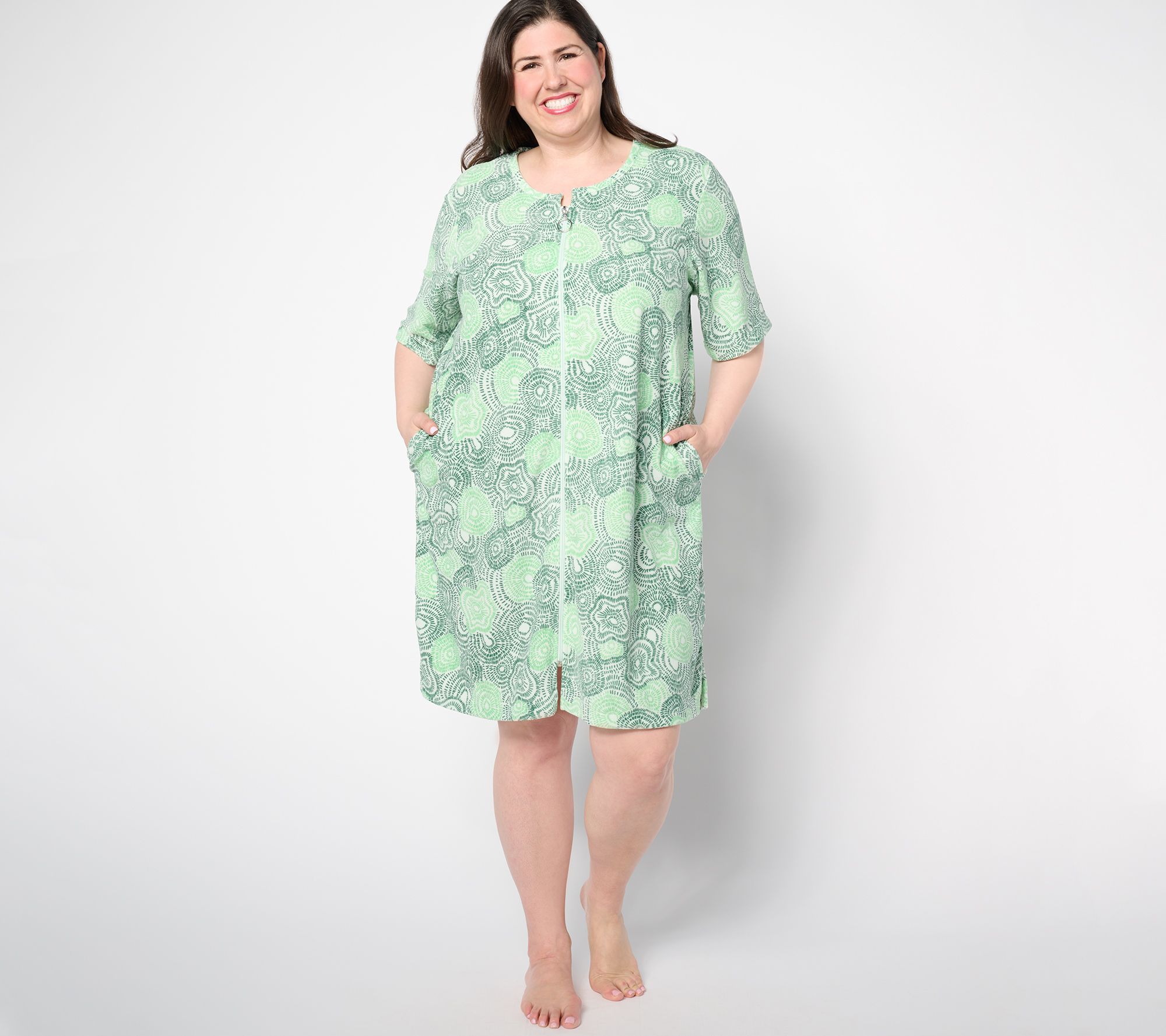 "As Is" Stan Herman Whisper Terry Zip Lounger