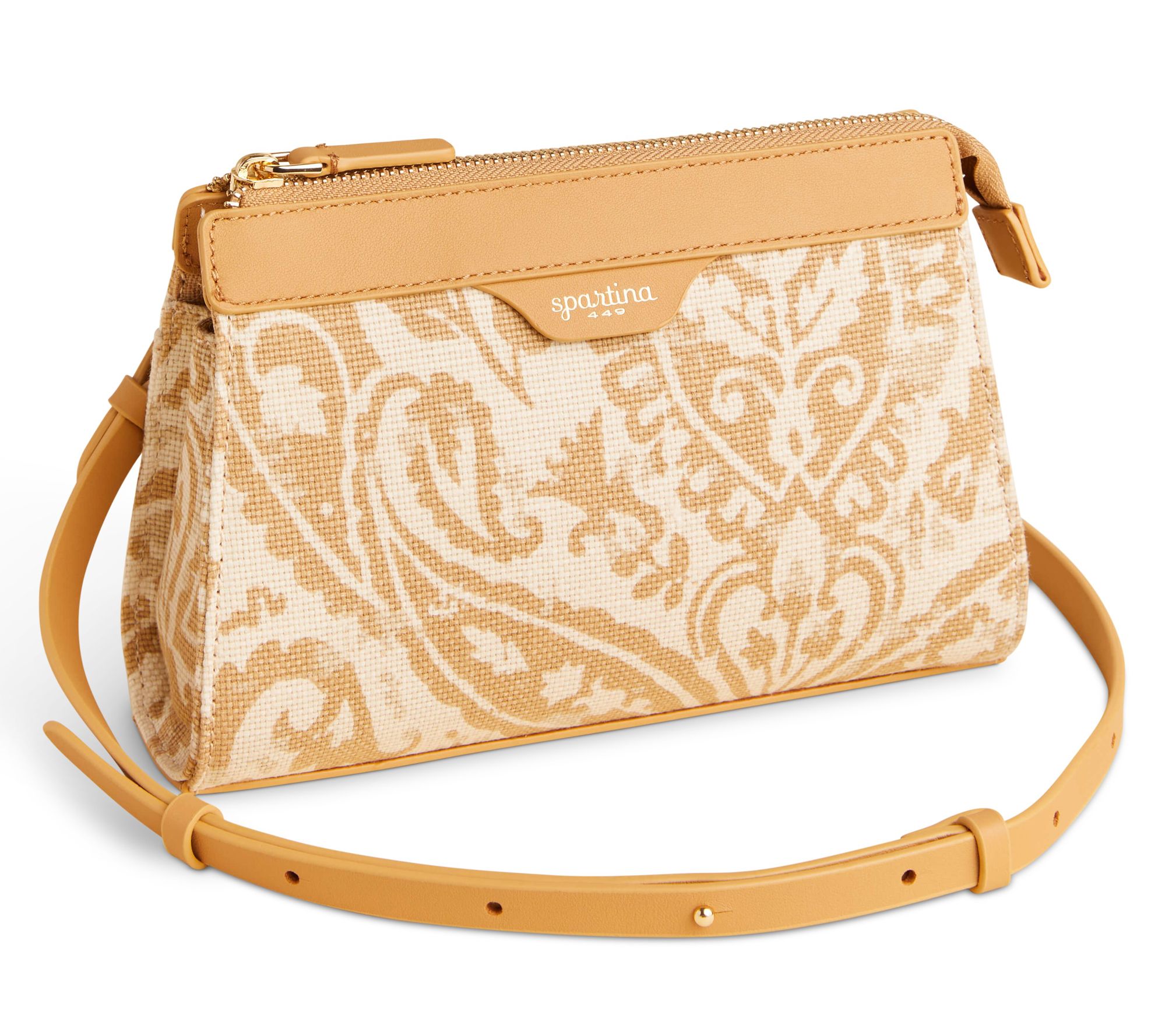 Spartina 449 Annie Crossbody Wristlet Bag with Leather Trim