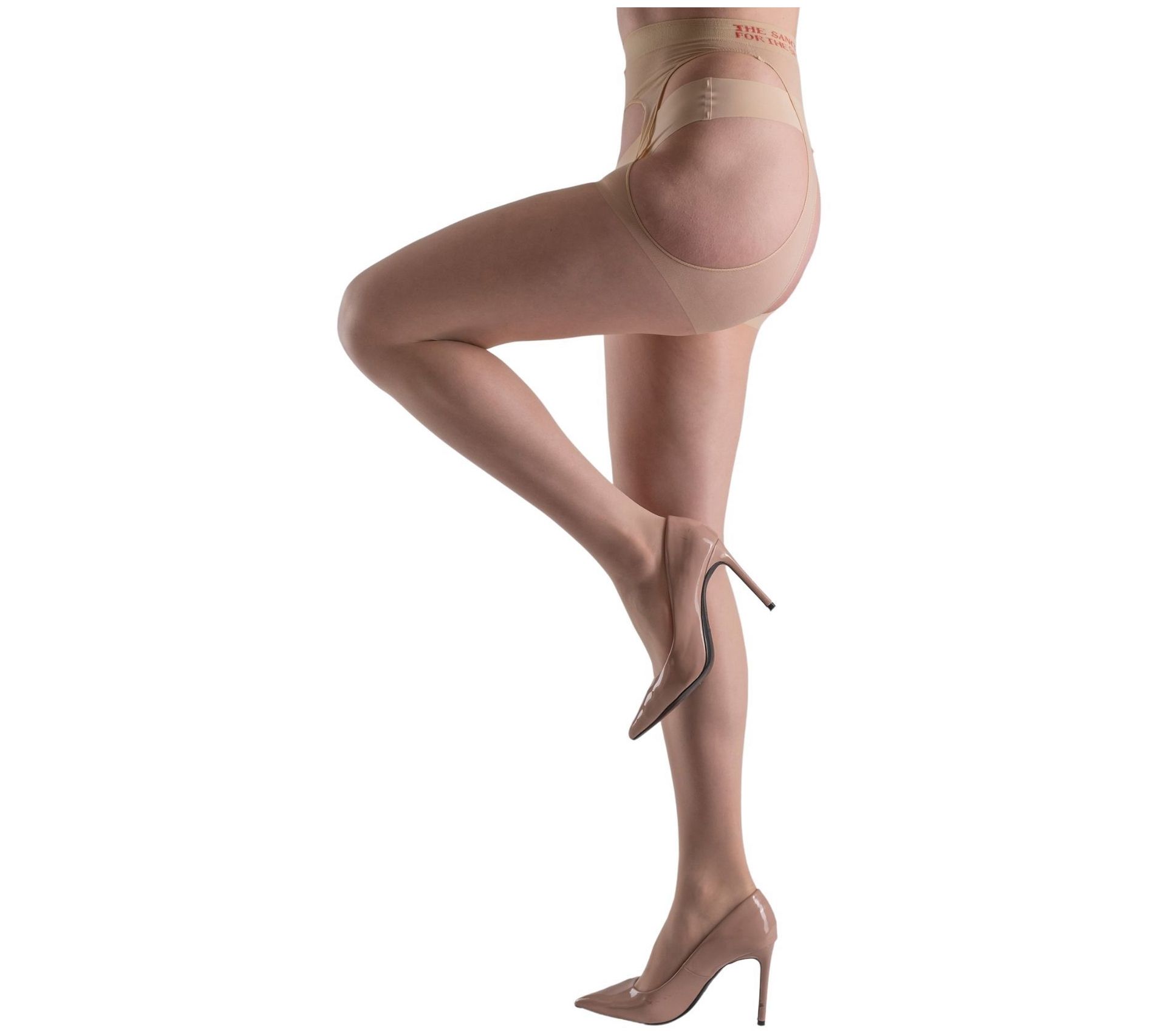 LECHERY Lustrous Silky Shiny Sheer SuspenderTights