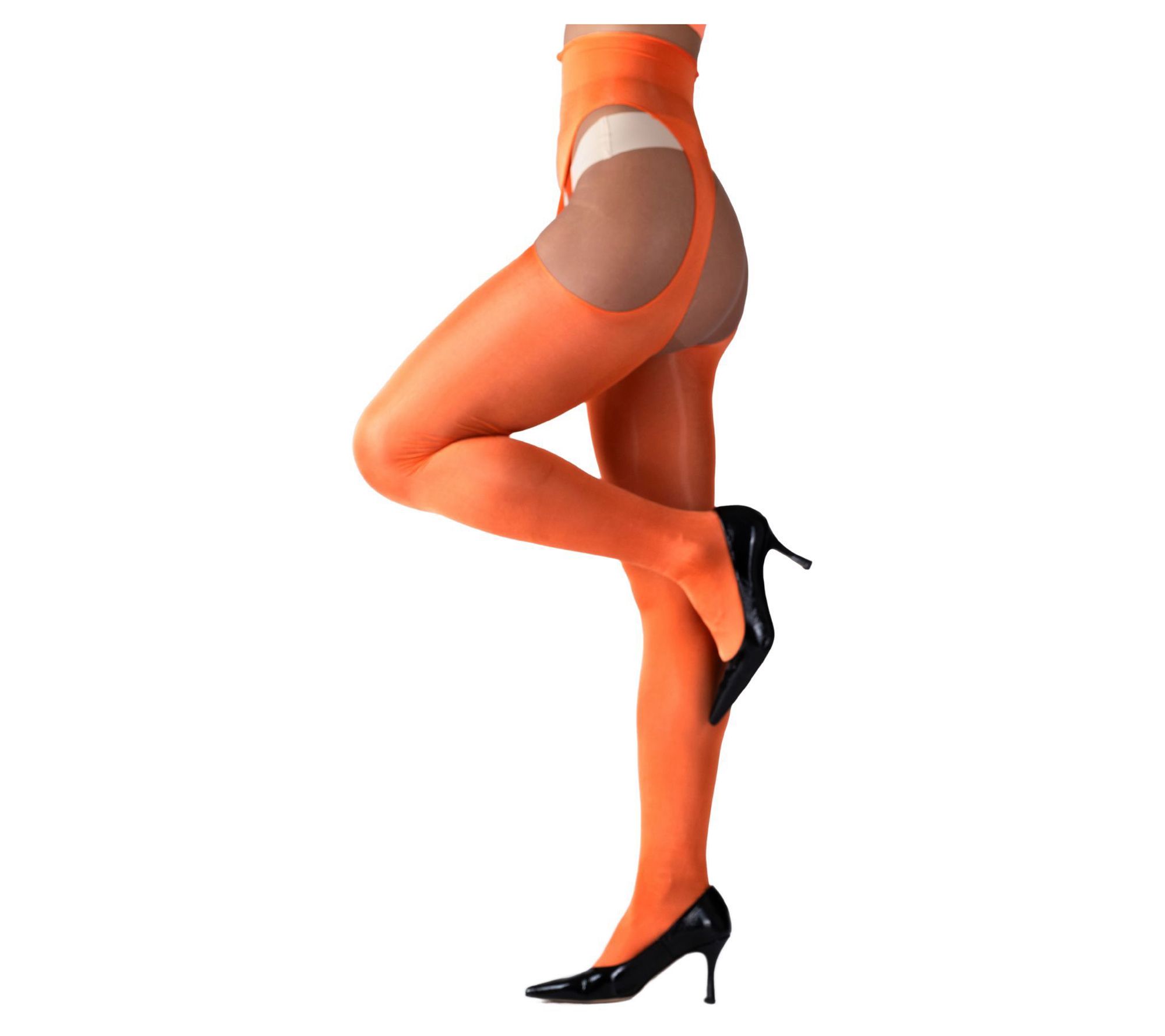 LECHERY Lustrous Silky Shiny Sheer SuspenderTights