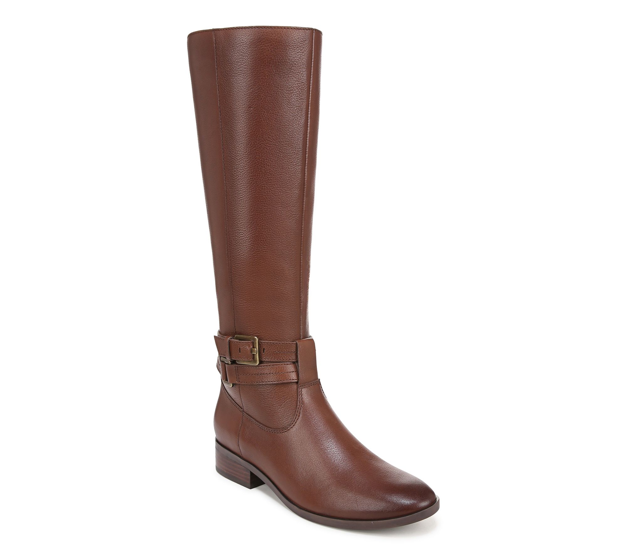 Naturalizer High Shaft Western Leather Boots- R ory Narrow Calf