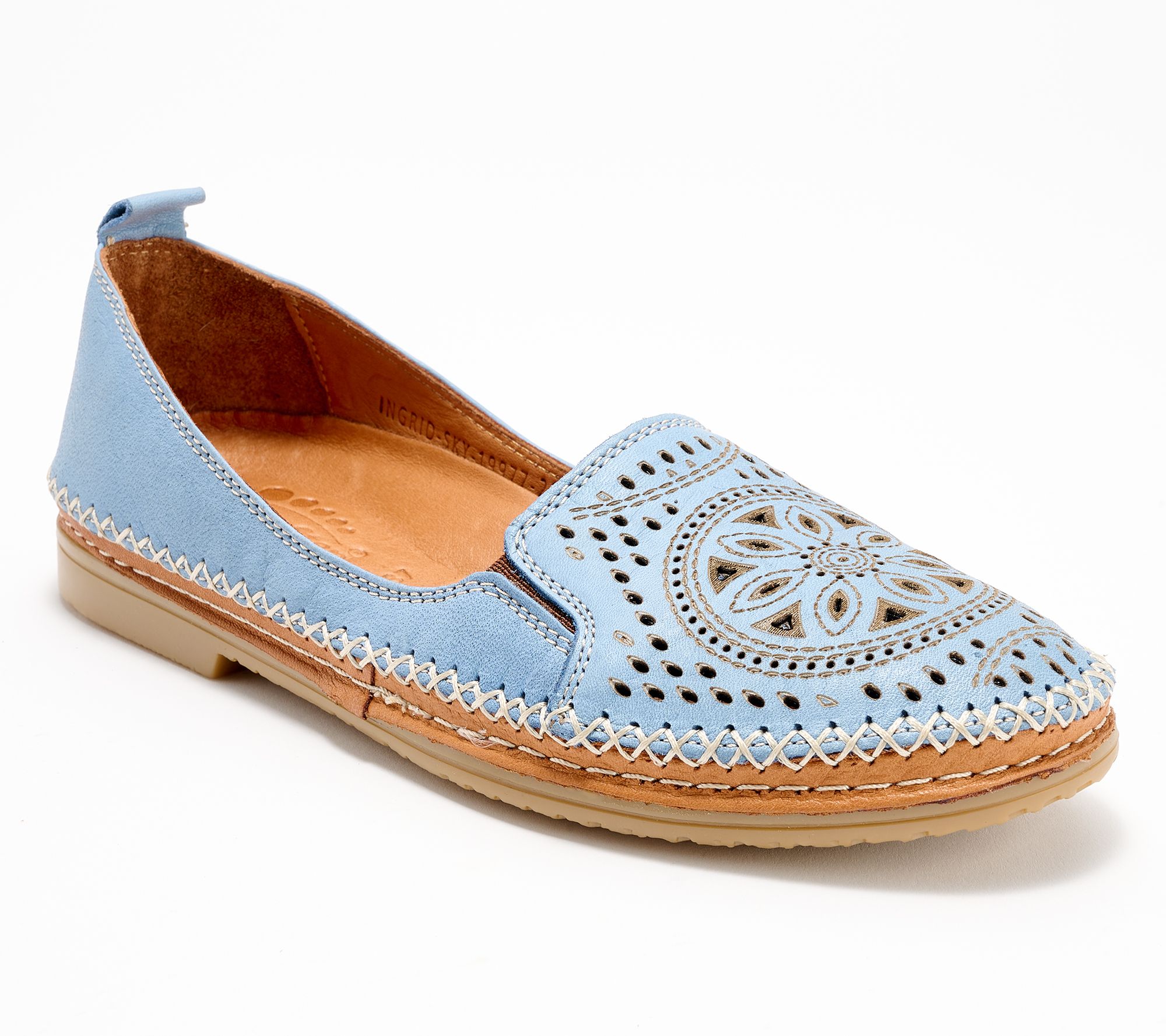 Spring Step Leather Slip Ons Ingrid