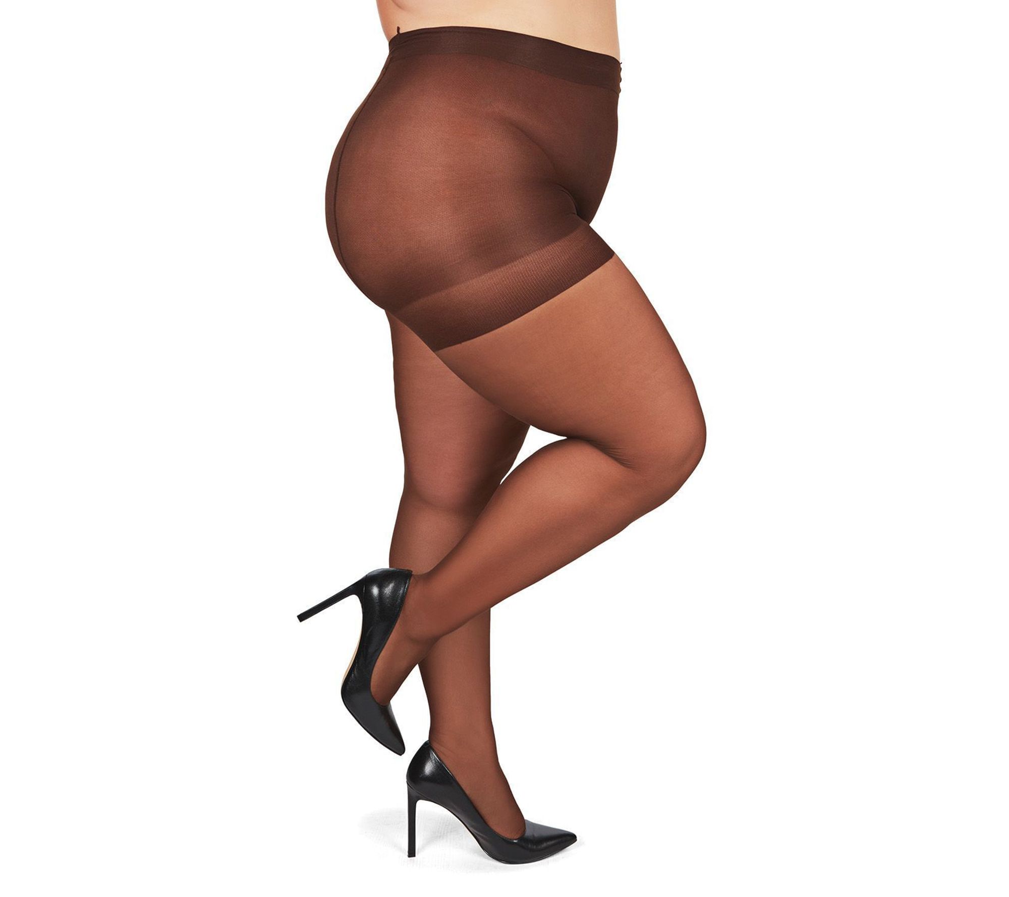 MeMoi Plus Curvy Control Top All Day Sheer Pantyhose