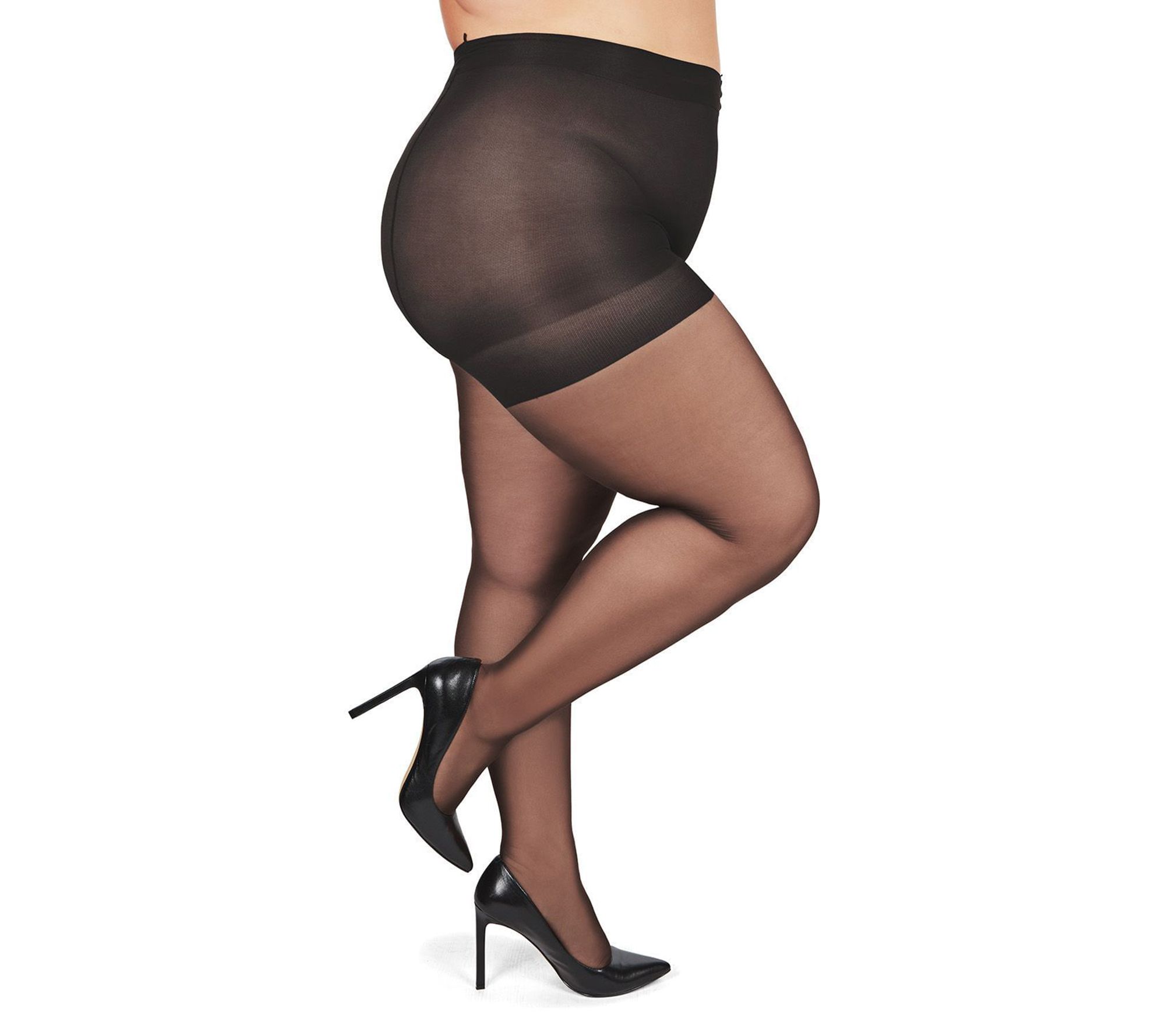 MeMoi Plus Curvy Control Top All Day Sheer Pantyhose