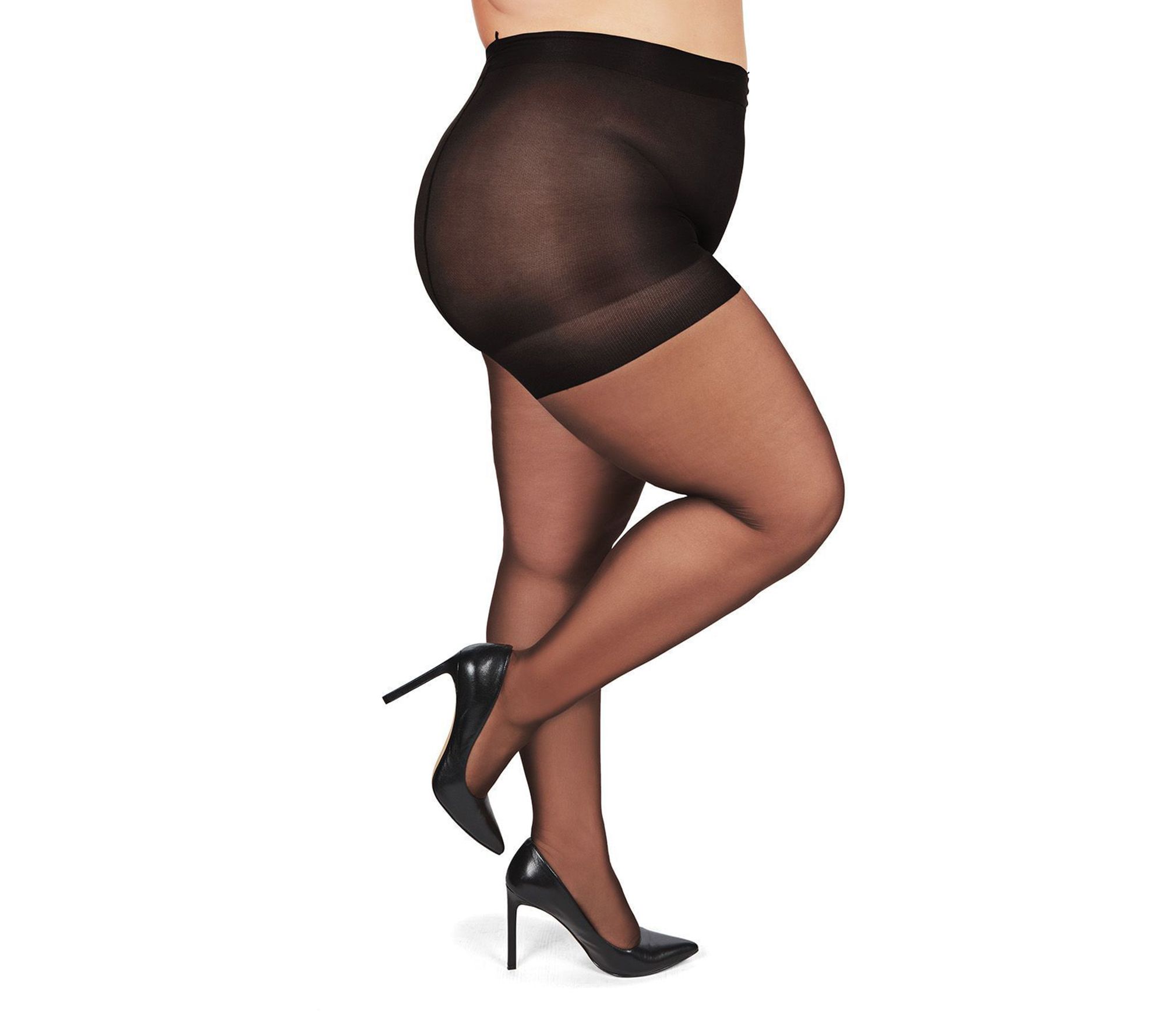 MeMoi Plus Curvy Control Top All Day Sheer Pantyhose