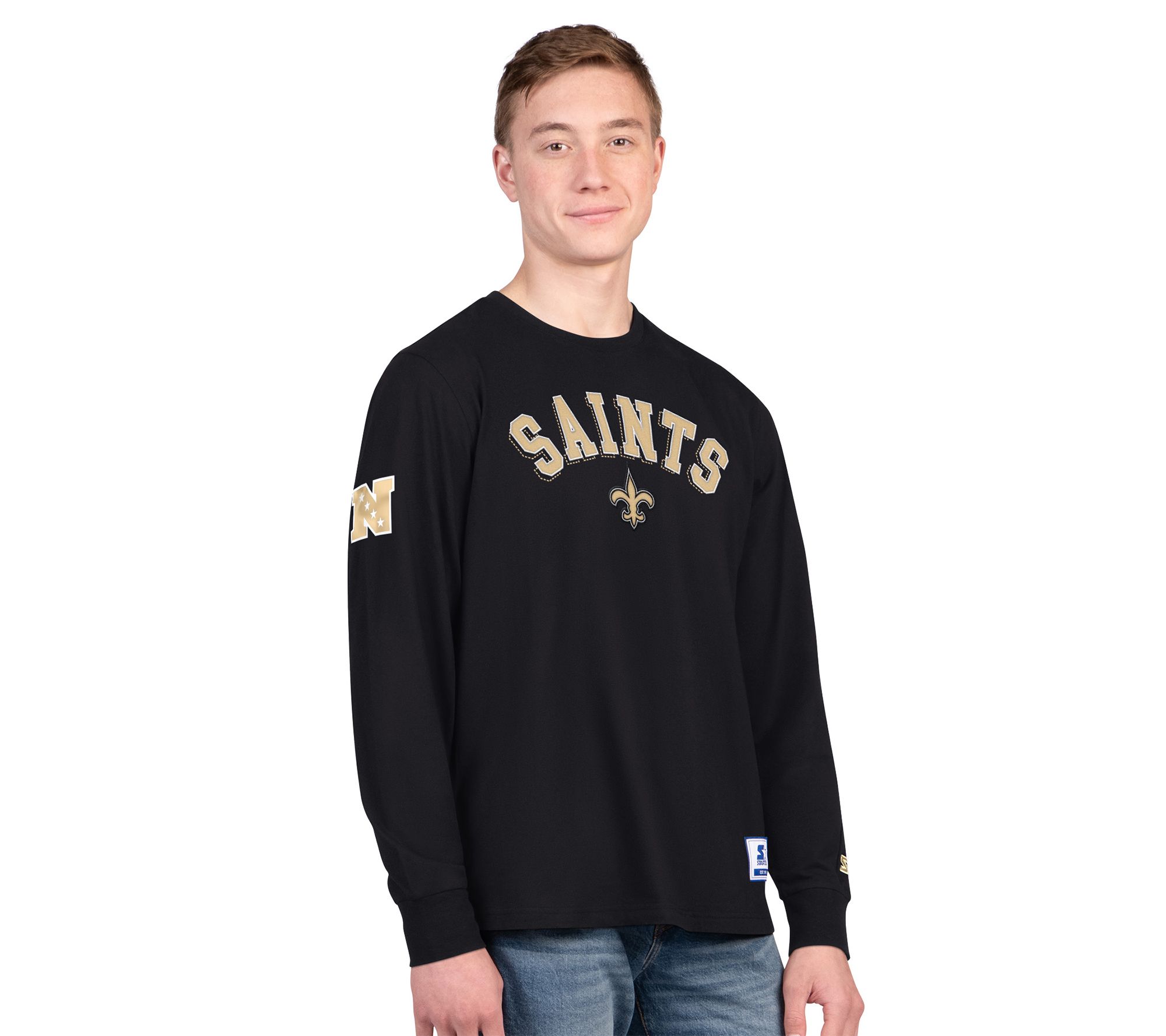 NFL Officially Licensed Starter Men's Embroid. LS Tee