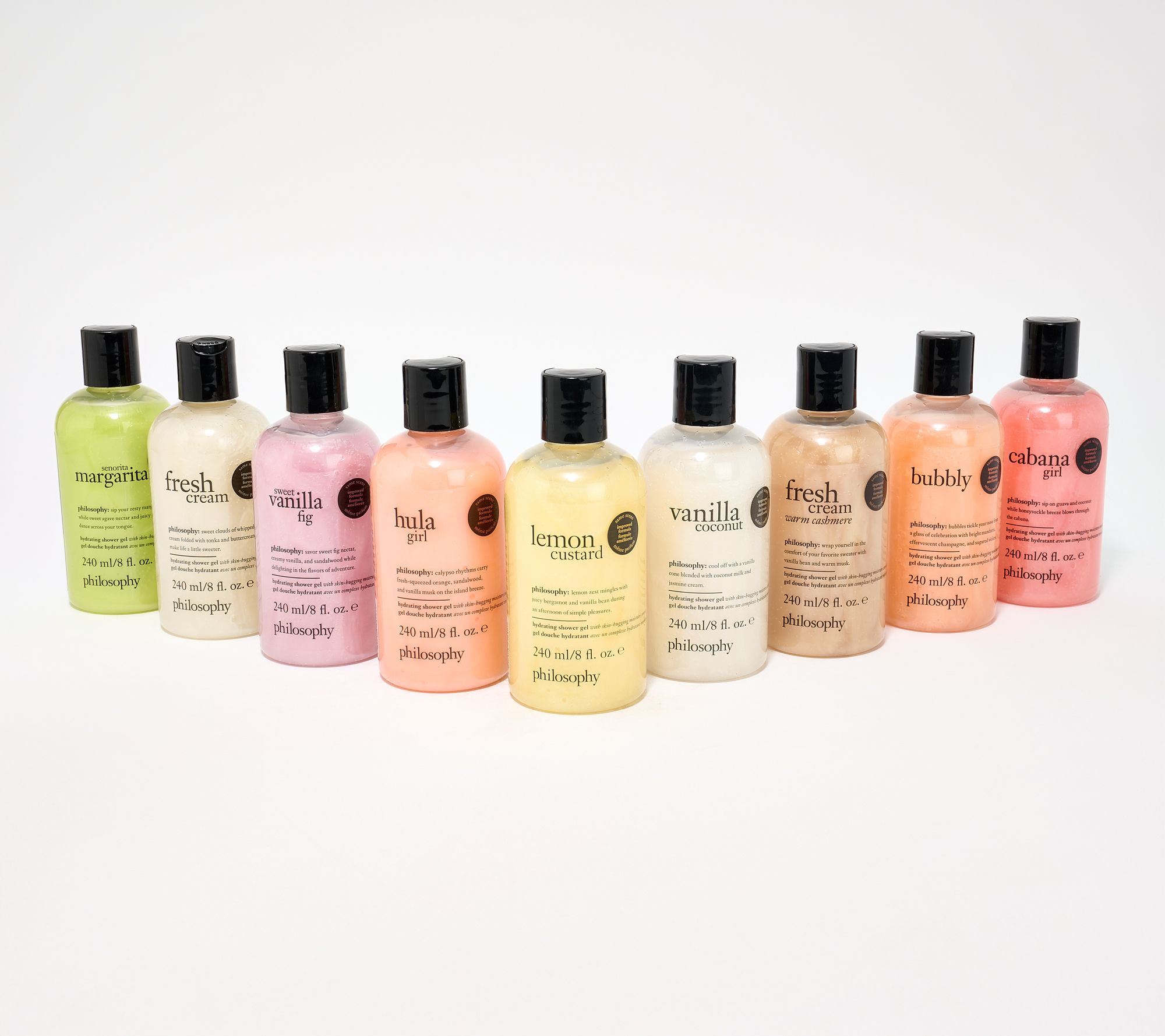  philosophy summer escape 9-piece 8oz shower gels