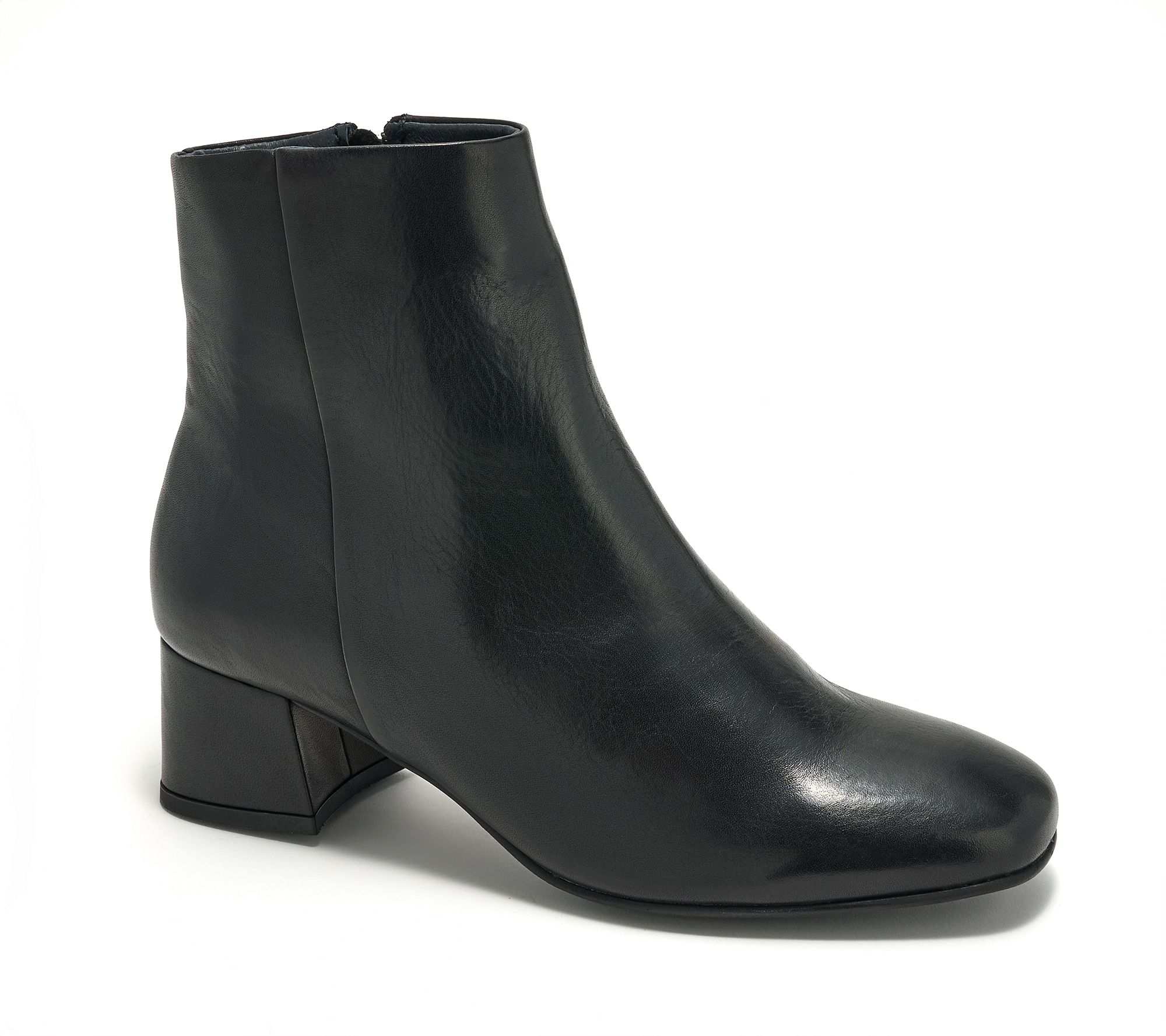 Miz Mooz Leather Heeled Ankle Boots - Garin