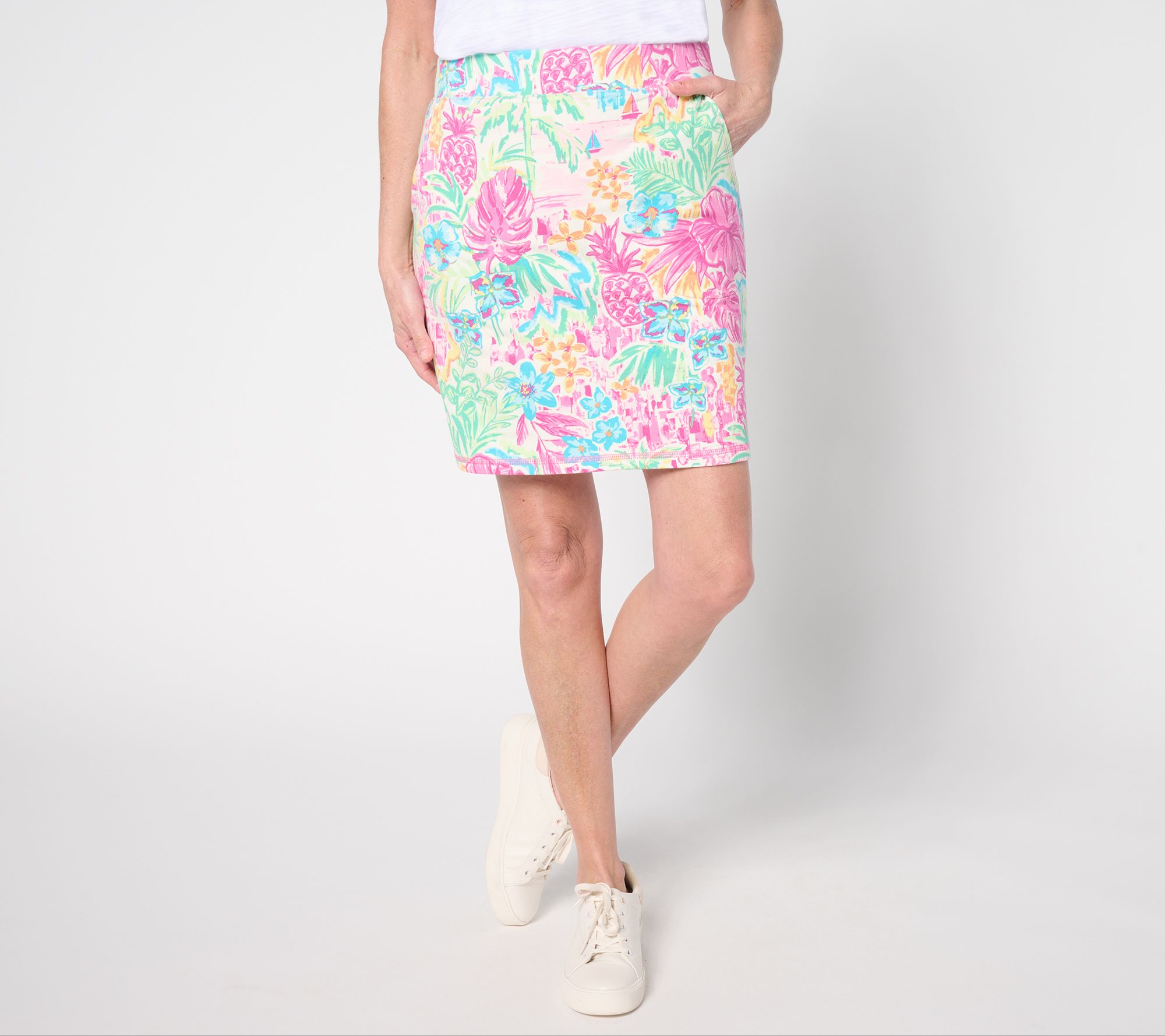 "As Is" Belle by Kim Gravel Petite Preppy French Terry Skort