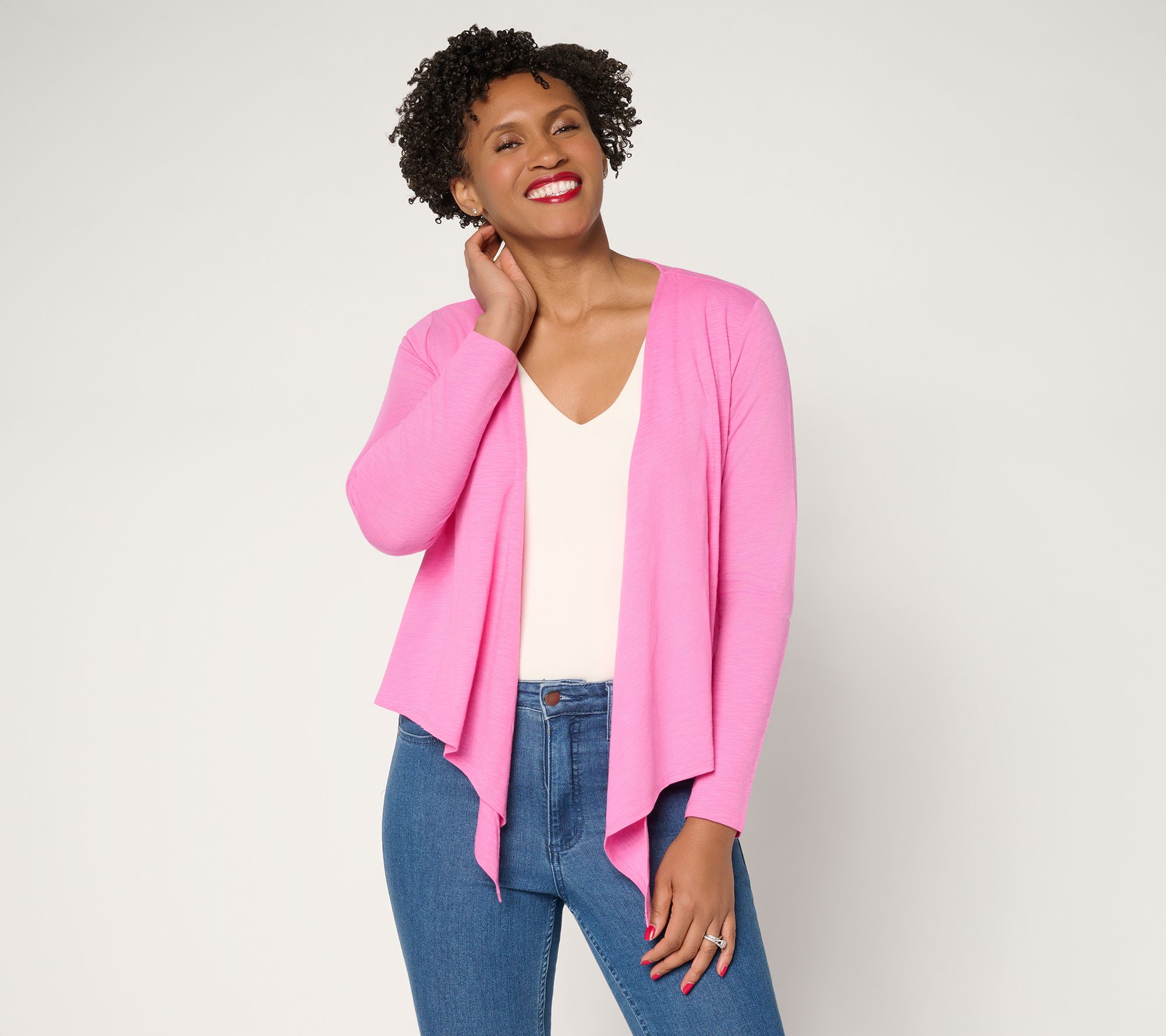 Belle by Kim Gravel Slub Knit Seas the Look Shrug