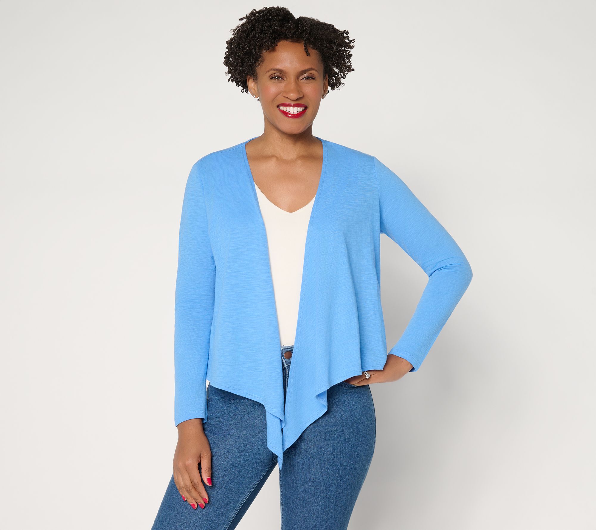 Belle by Kim Gravel Slub Knit Seas the Look Shrug