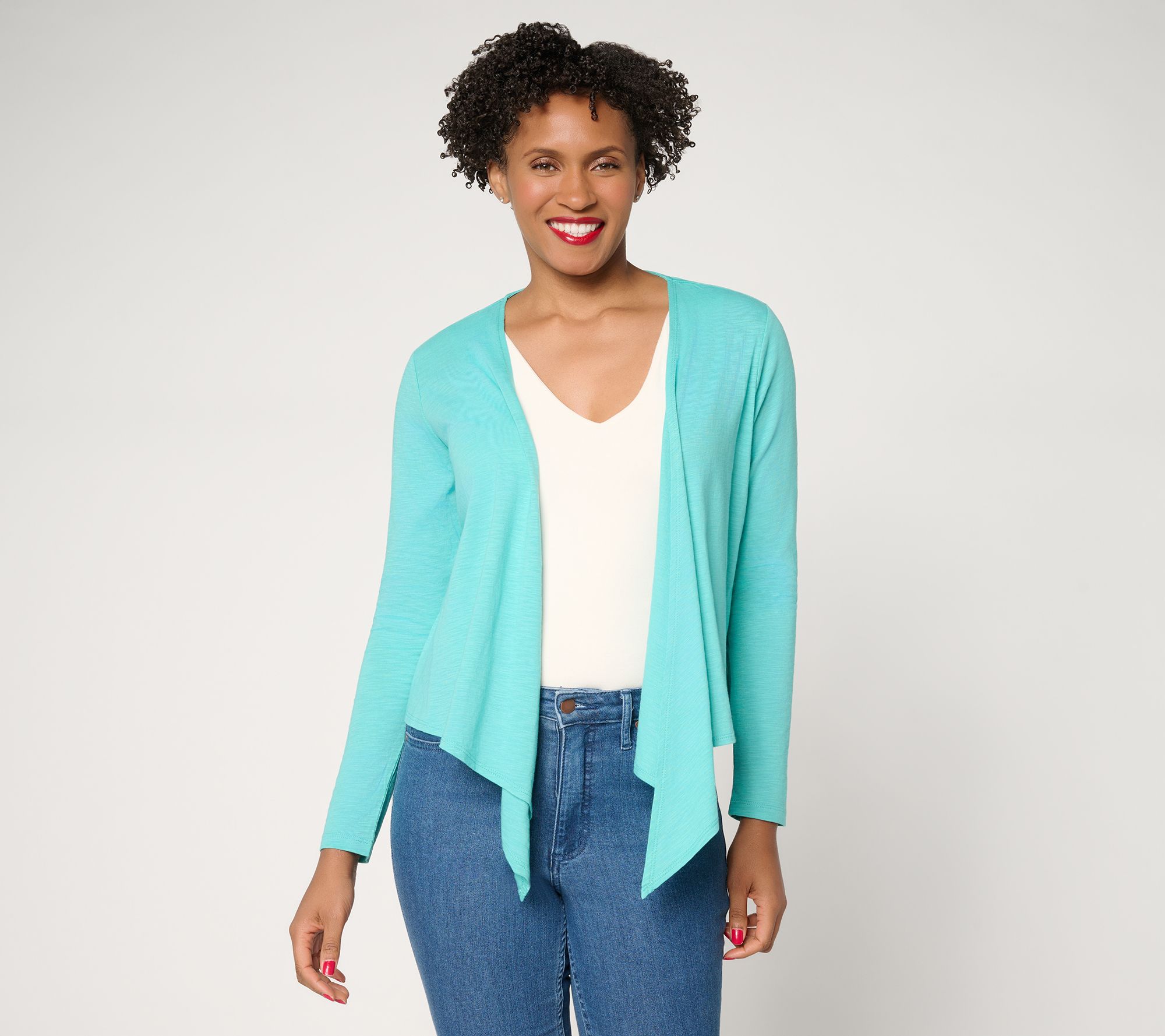 Belle by Kim Gravel Slub Knit Seas the Look Shrug