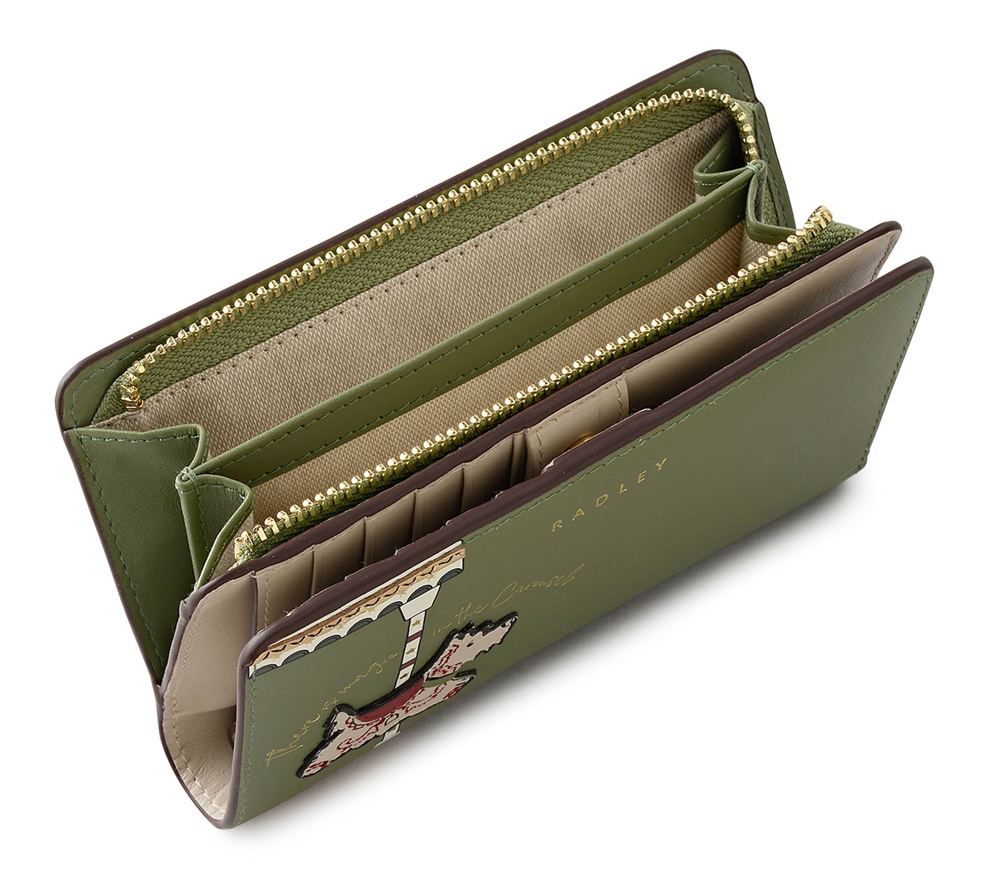 Radley Magic Carousel Medium Bifold Leather Wallet - QVC.com