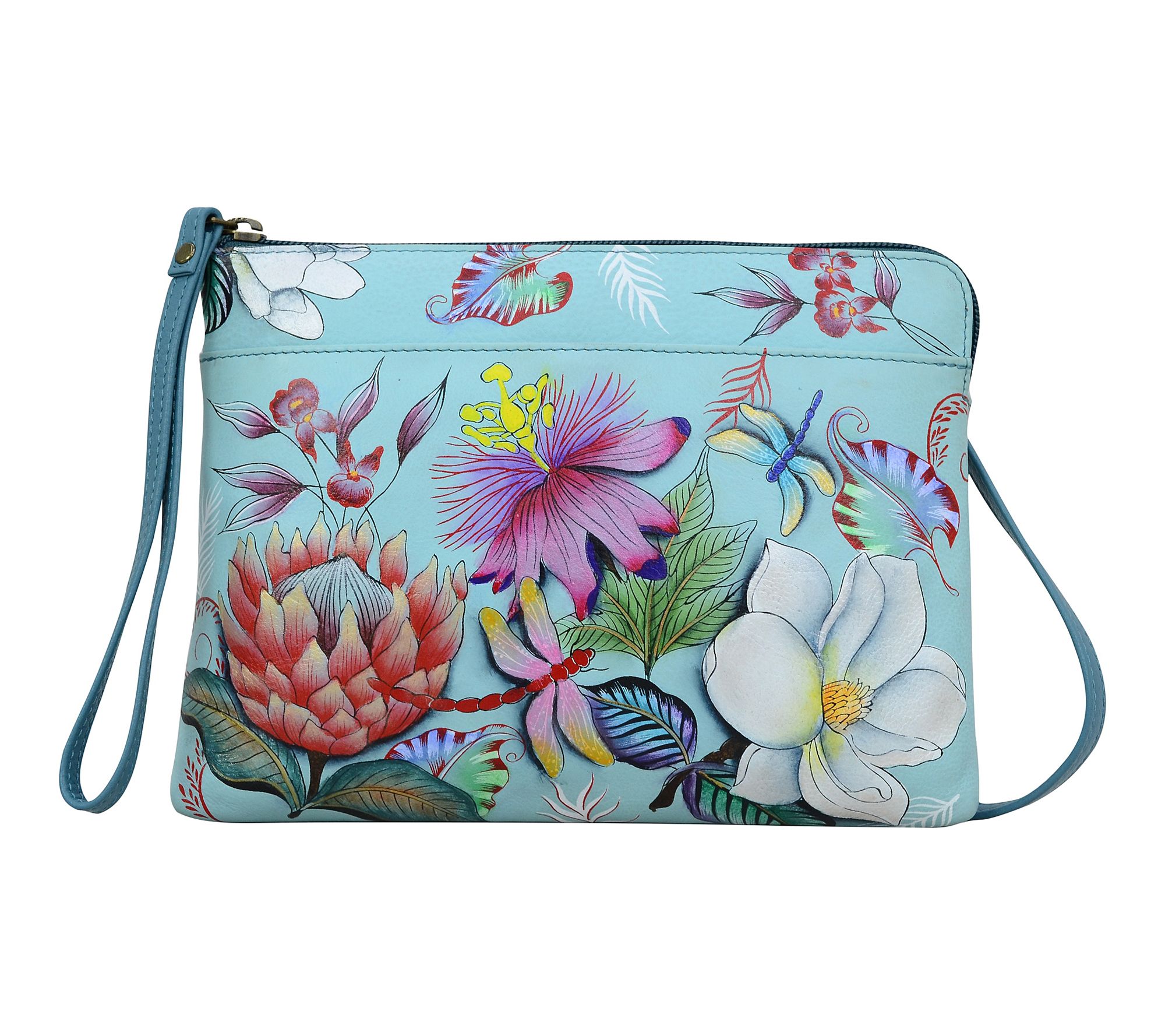 Anushcka Painted Leather Three-in-One Clutch