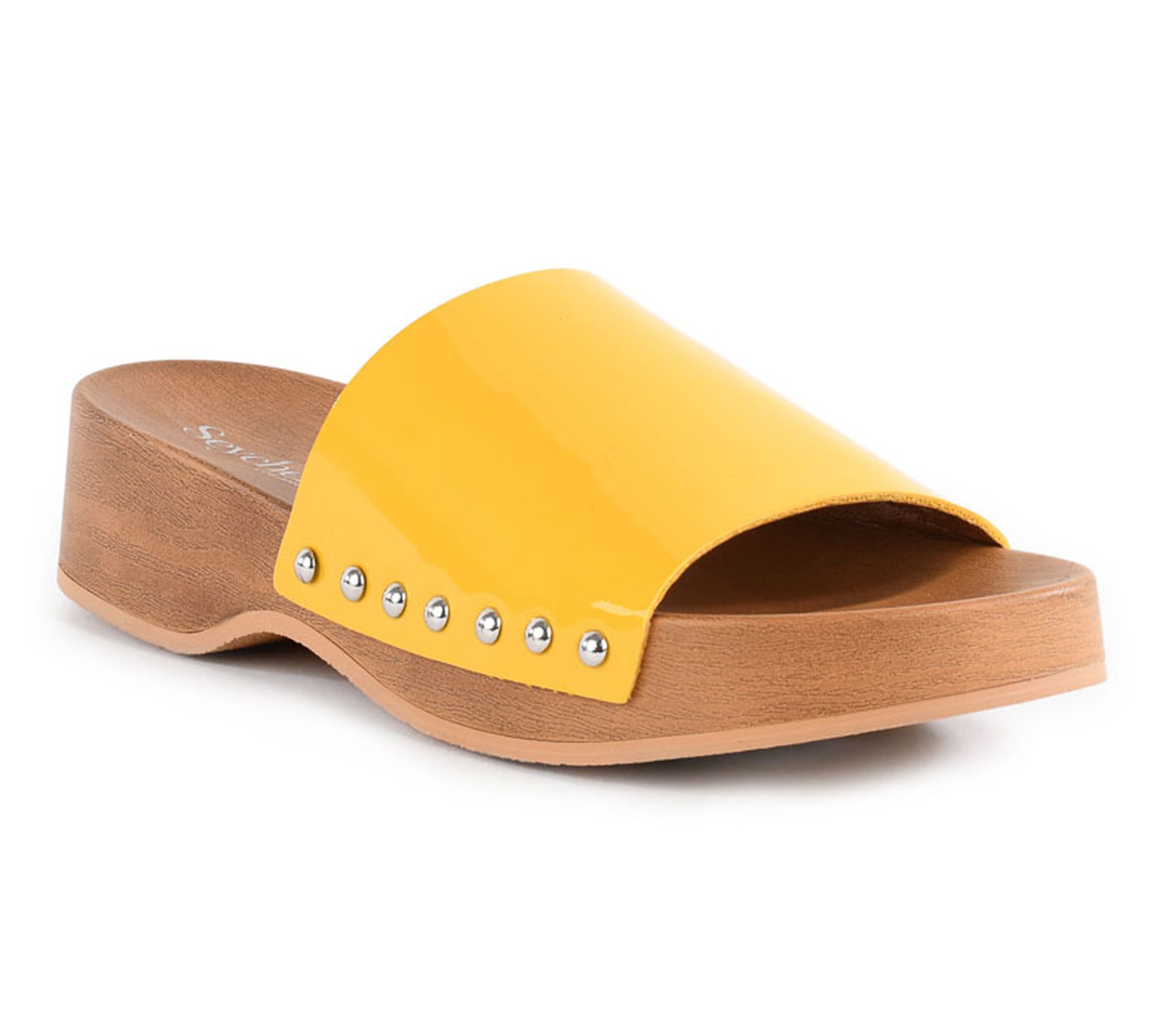 Seychelles Leather/Lucite Flexible Mules - Fantasy