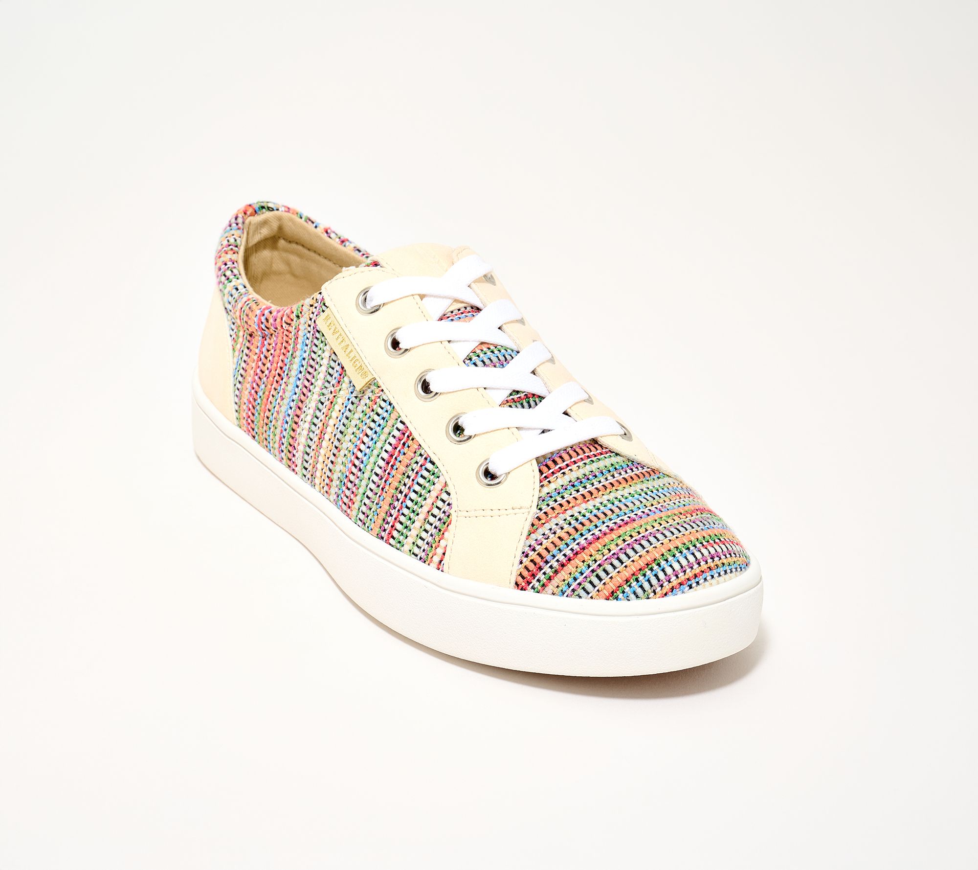 Revitalign Orthotic Raffia Lace Up Sneakers - Amalfi